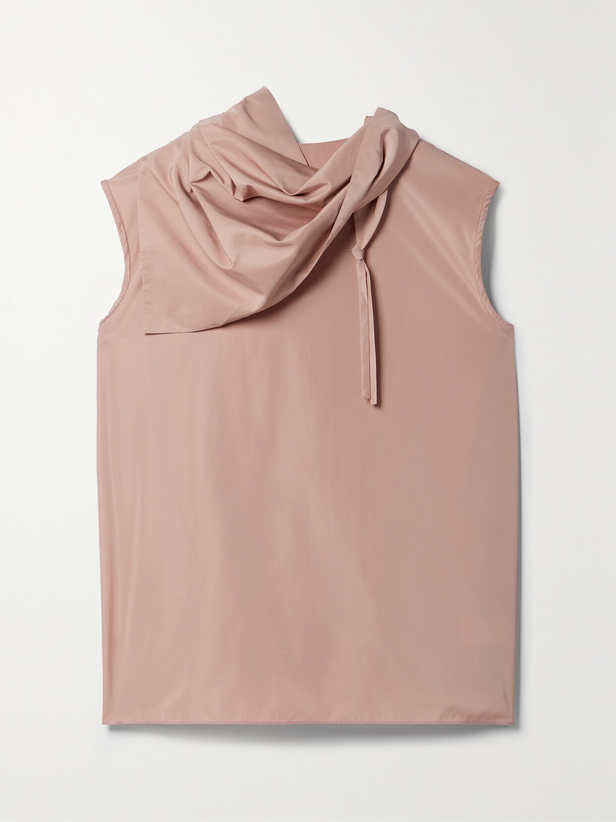 Tibi - Scarf-detailed Shell Top - Pink