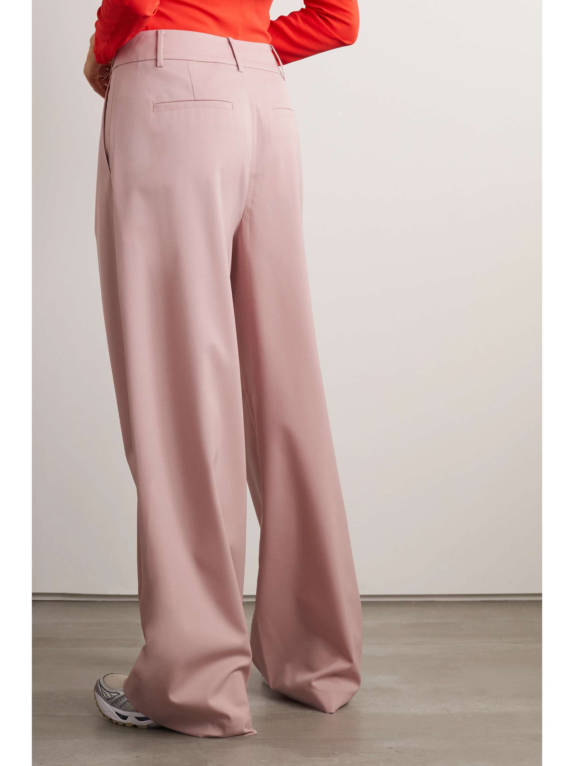 TIBI Stella woolblend wideleg pants NETAPORTER