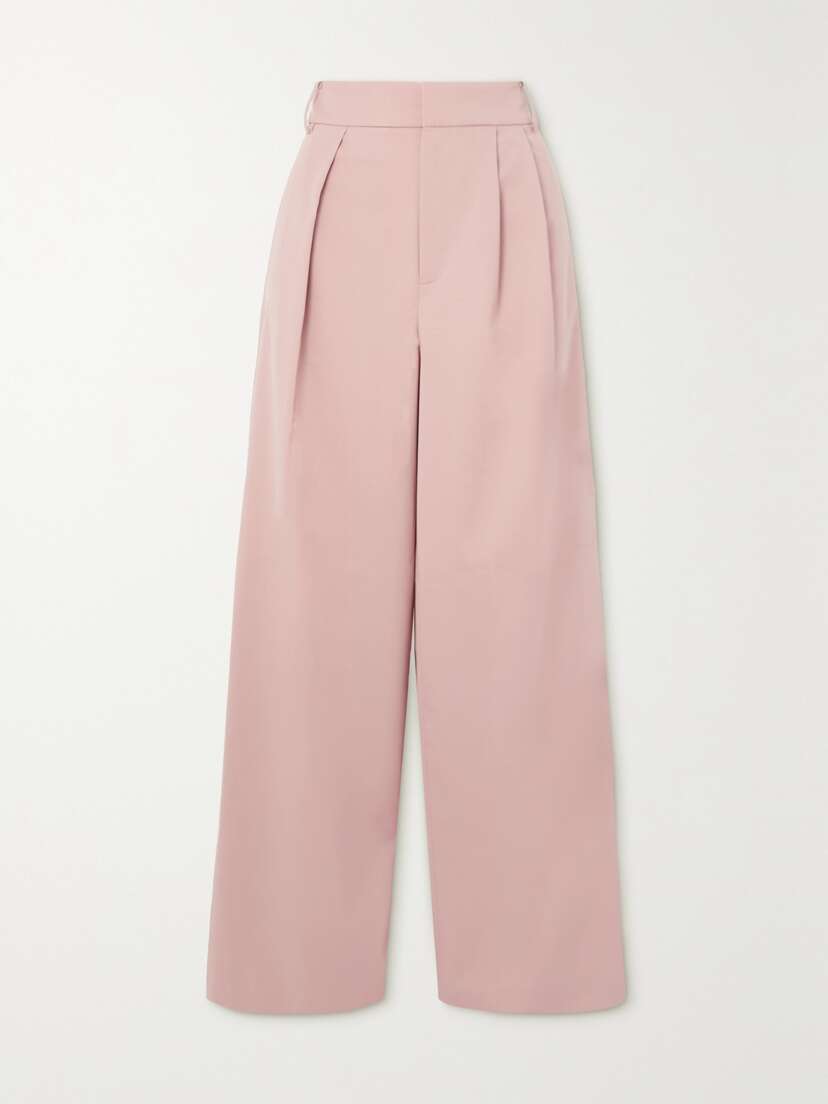 Tibi Stella Wool-blend Wide-leg Pants
