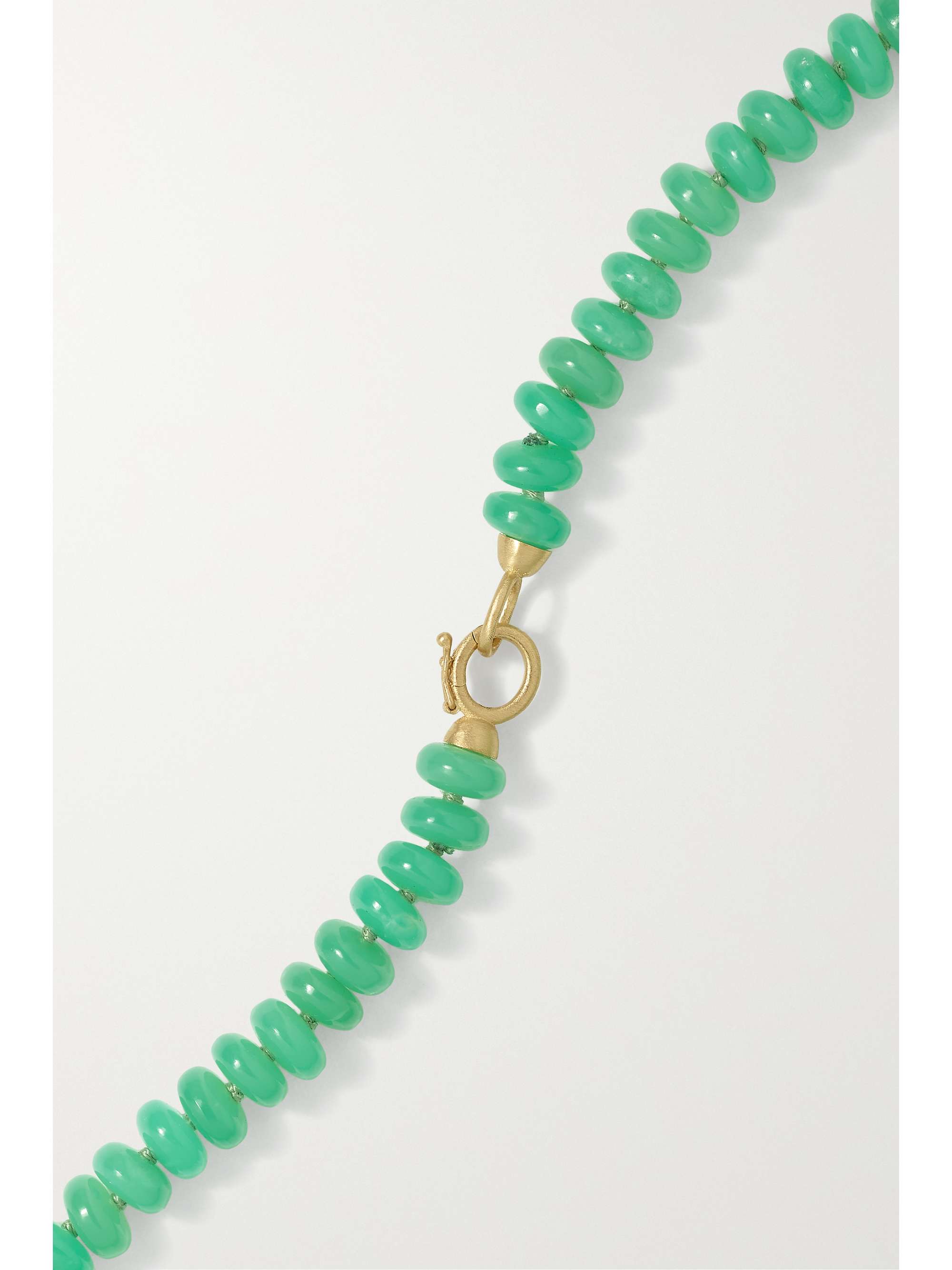 IRENE NEUWIRTH Candy 18-karat gold chrysoprase necklace