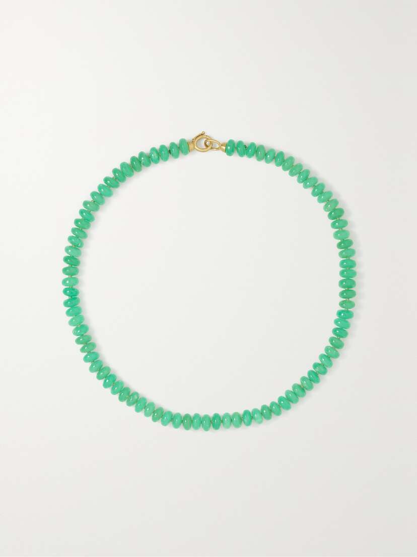 Irene Neuwirth Candy 18-karat Gold Chrysoprase Necklace