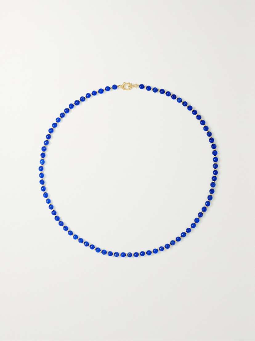 Irene Neuwirth Gumball 18-karat Gold Lapis Lazuli Necklace