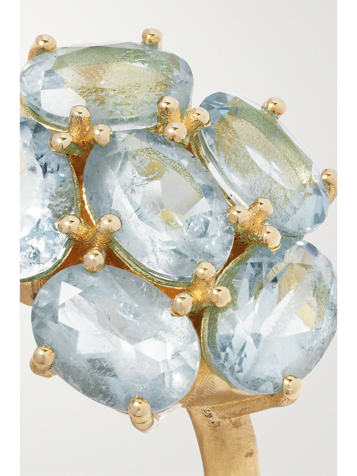 Shop Irene Neuwirth Gemmy Gem 18-karat Gold Aquamarine Ring