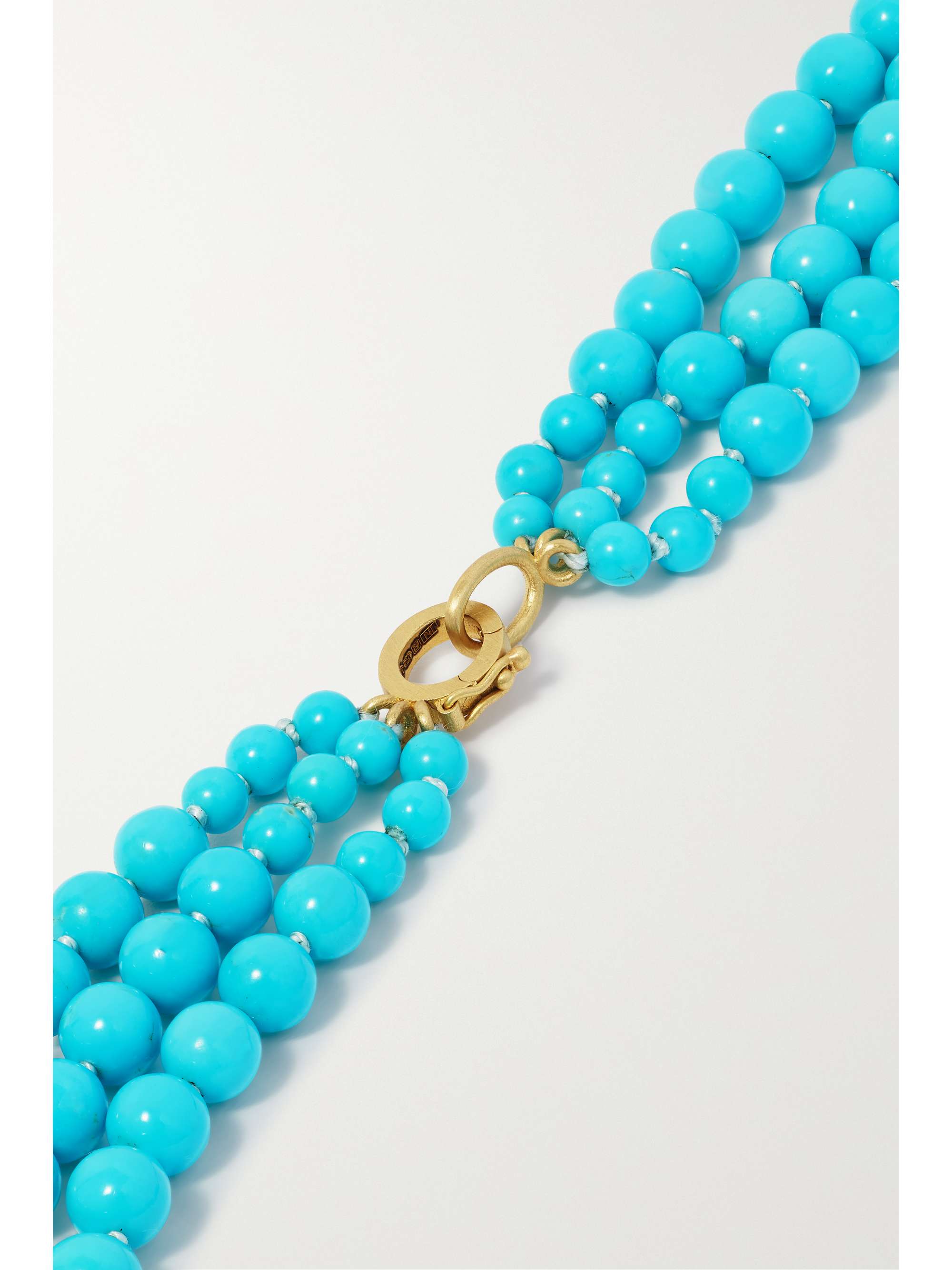 IRENE NEUWIRTH 18-karat gold turquoise necklace