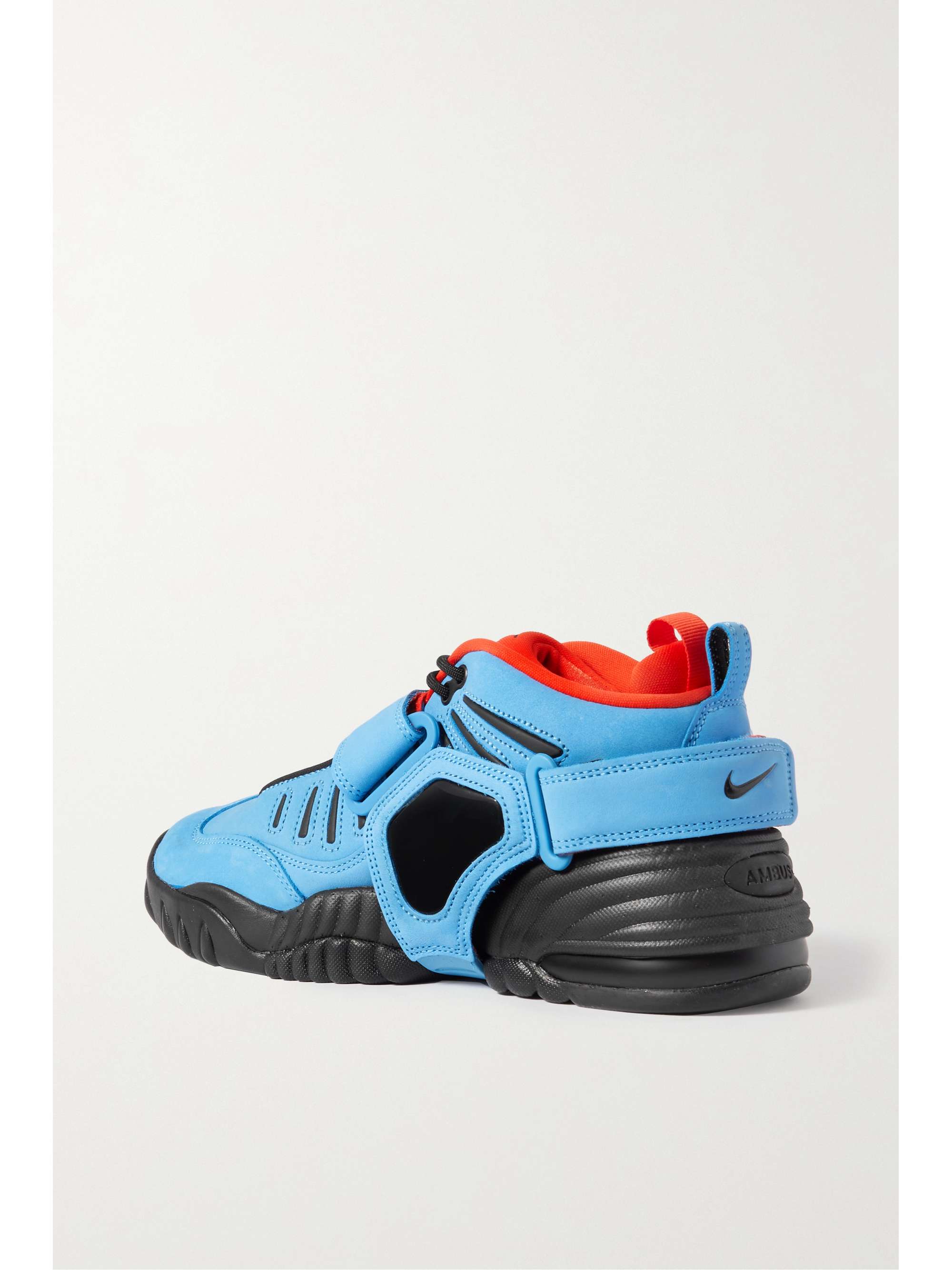NIKE + Ambush Air Adjust Force SP rubber-trimmed suede sneakers