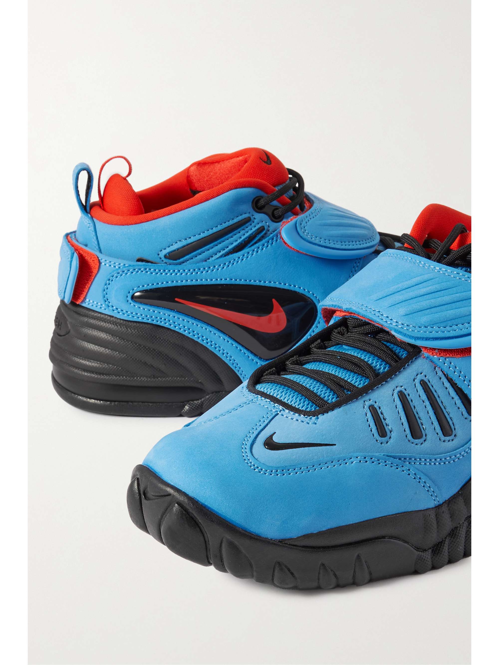 NIKE + Ambush Air Adjust Force SP rubber-trimmed suede sneakers