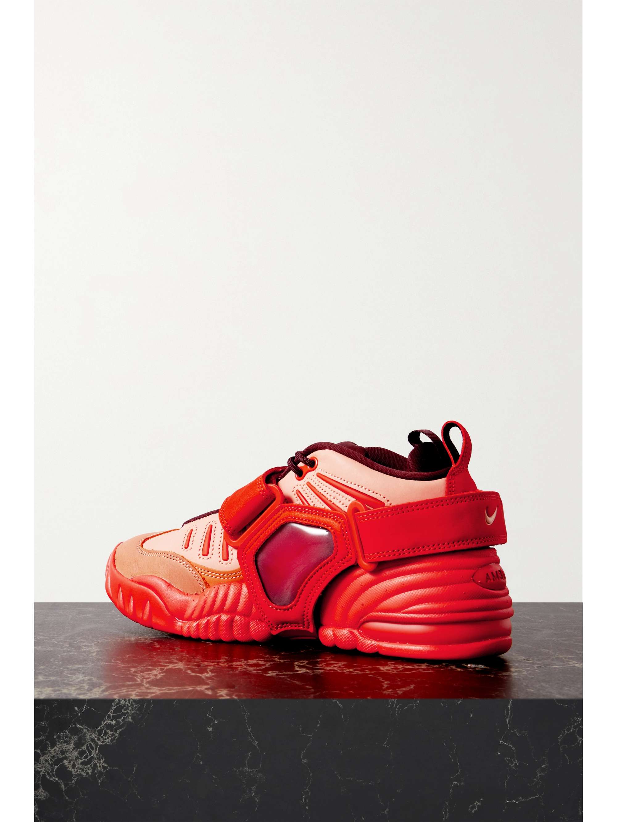 NIKE + Ambush Air Adjust Force leather and mesh sneakers