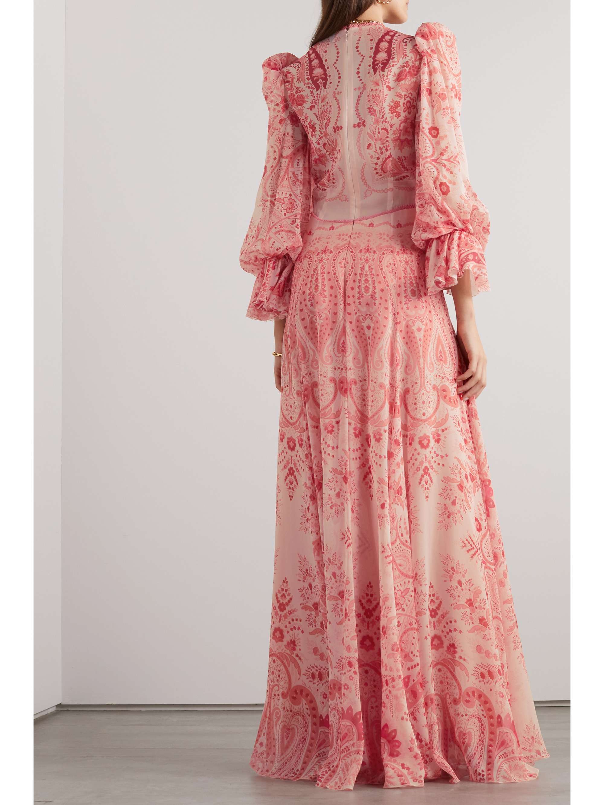 ETRO Lacetrimmed paisleyprint maxi dress NETAPORTER