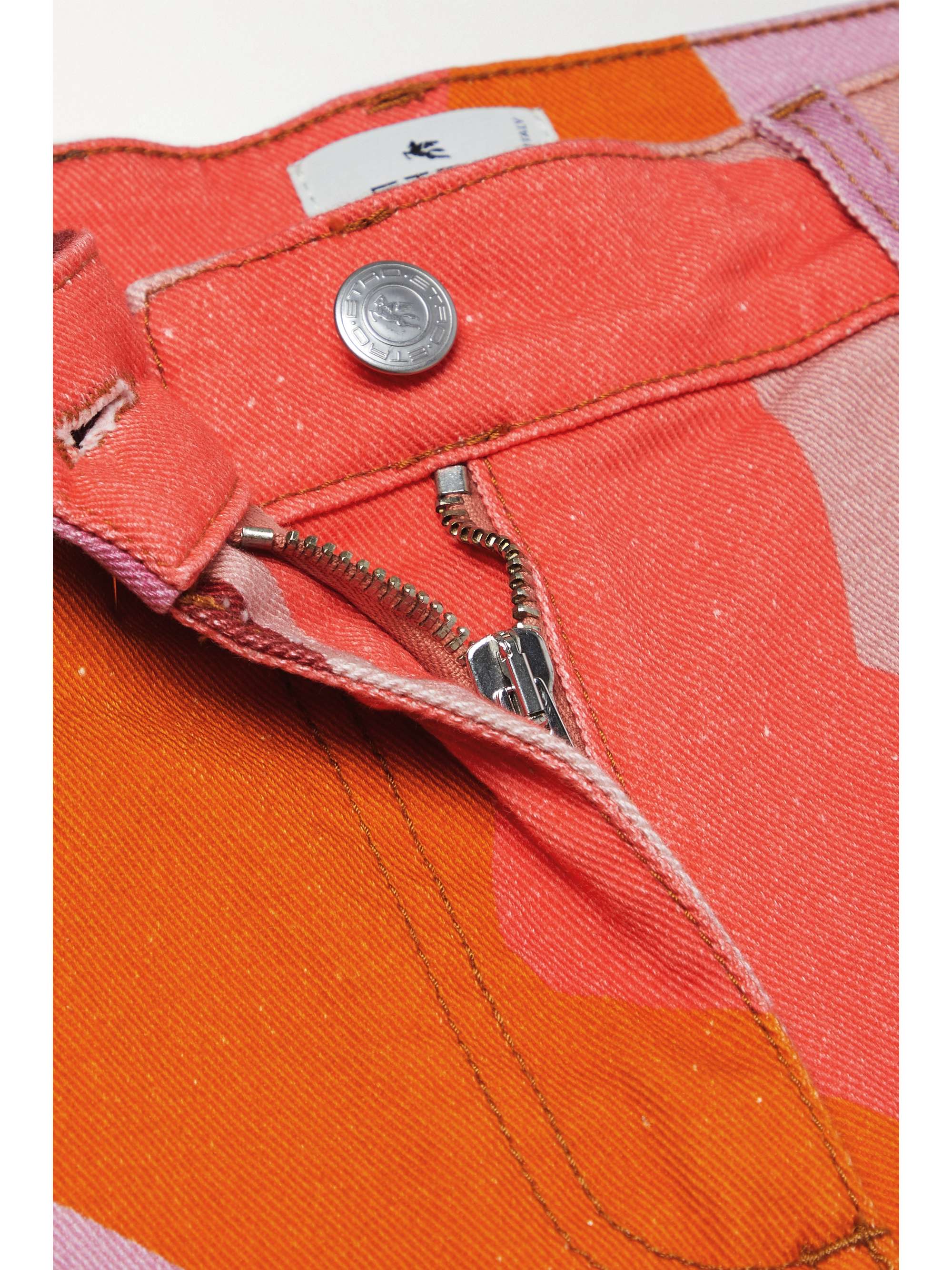 ETRO Printed high-rise flared jeans