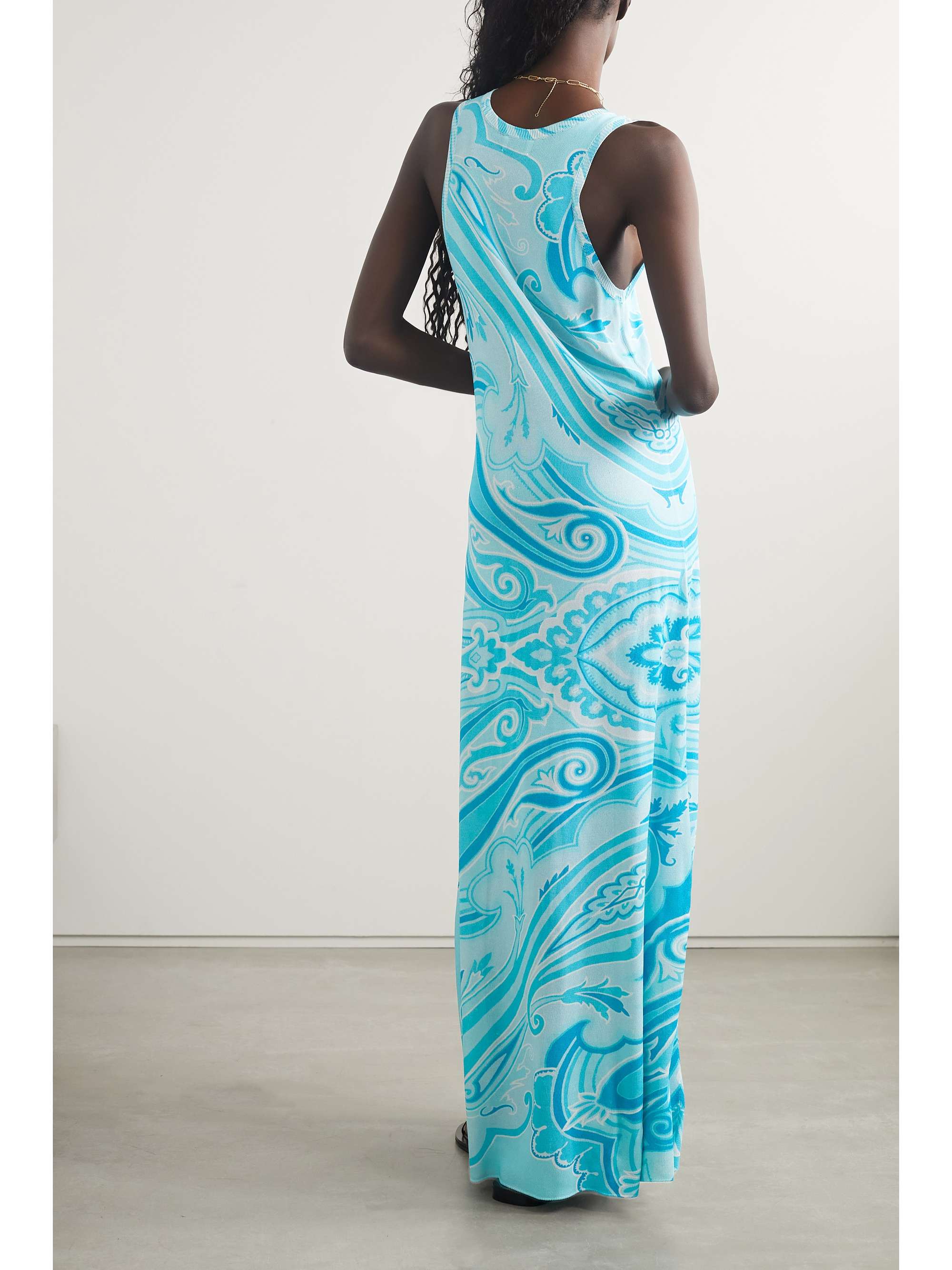 ETRO Printed knitted maxi dress
