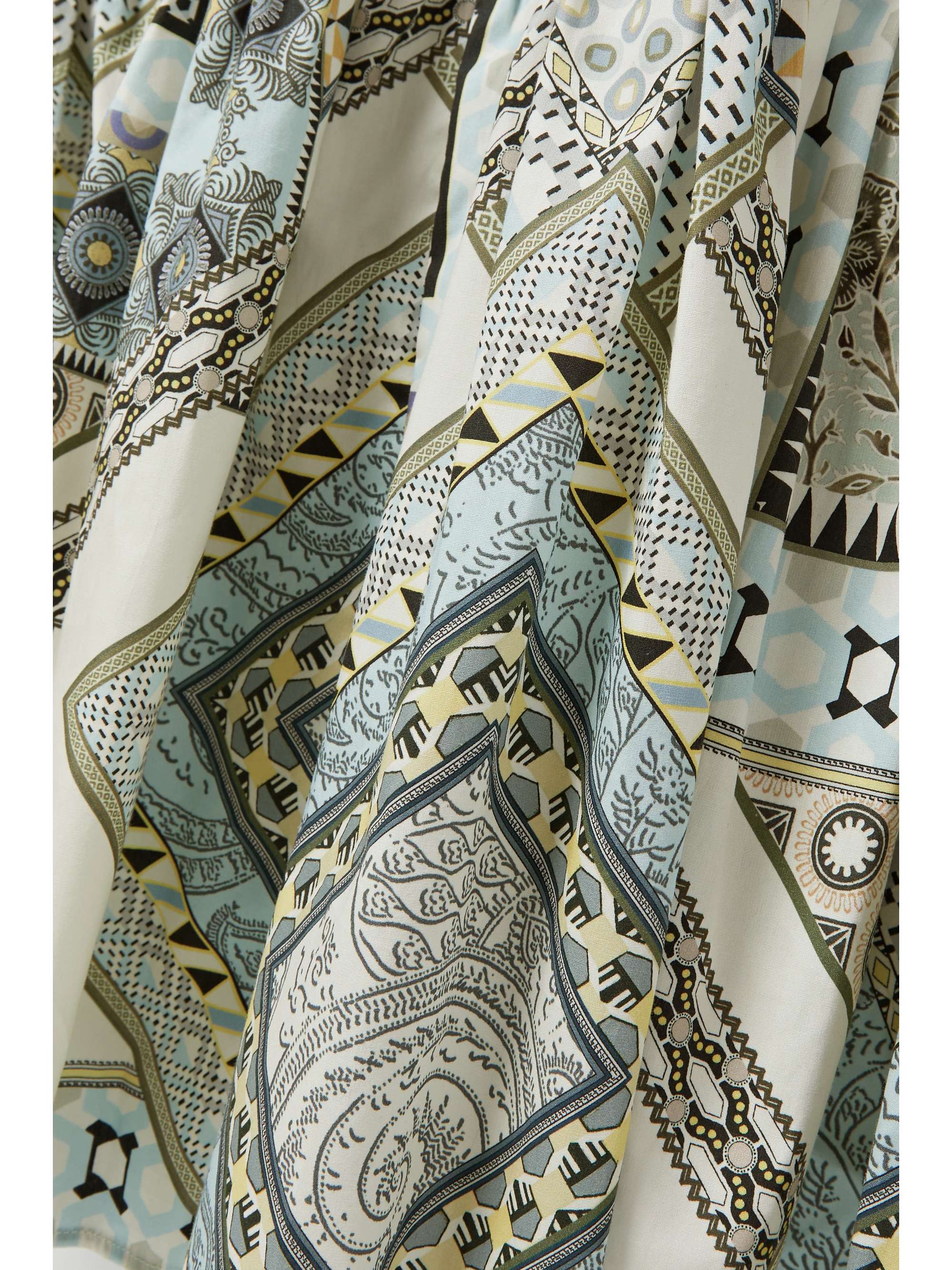 ETRO Printed cotton-poplin midi dress