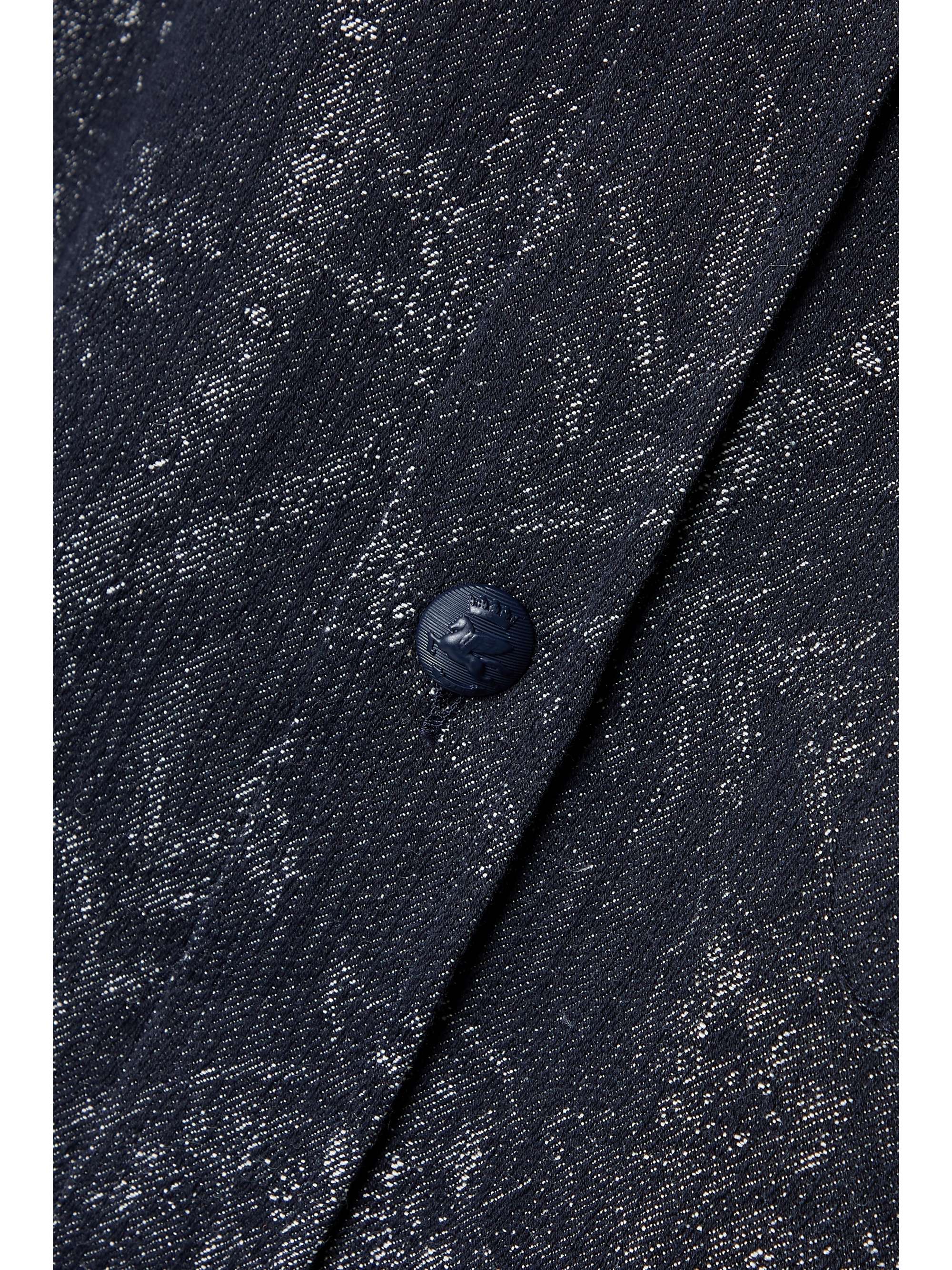 ETRO Cotton, linen and silk-blend jacquard shirt