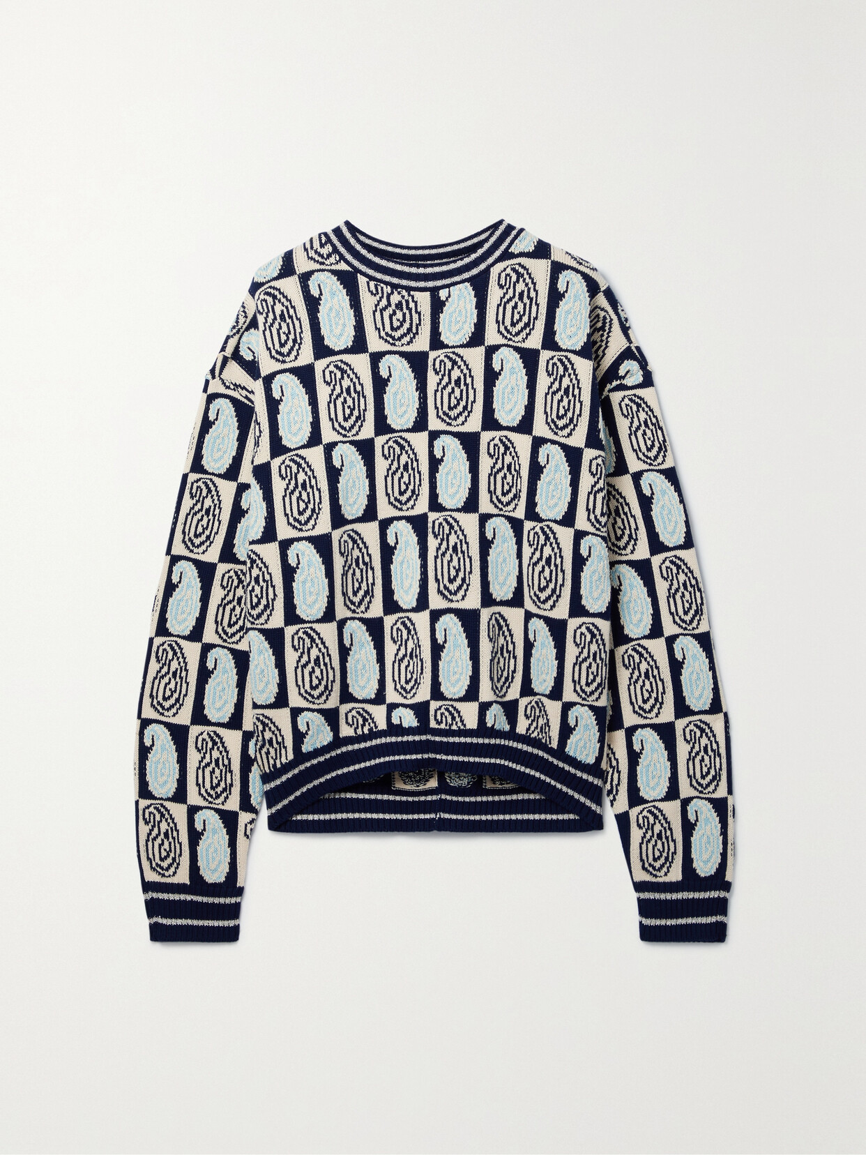 Etro - Cotton-blend Jacquard Sweater - Black