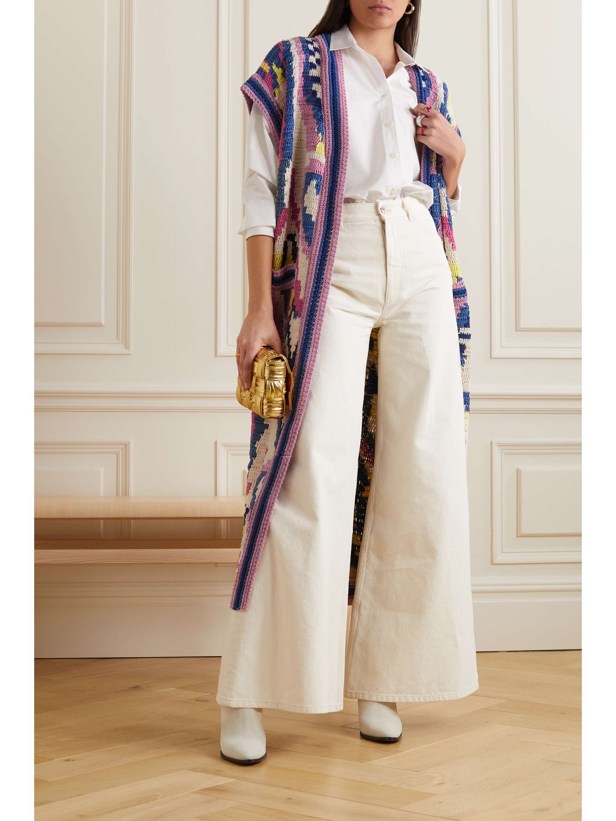 ETRO Jacquard-knit linen, silk and cotton-blend jacket