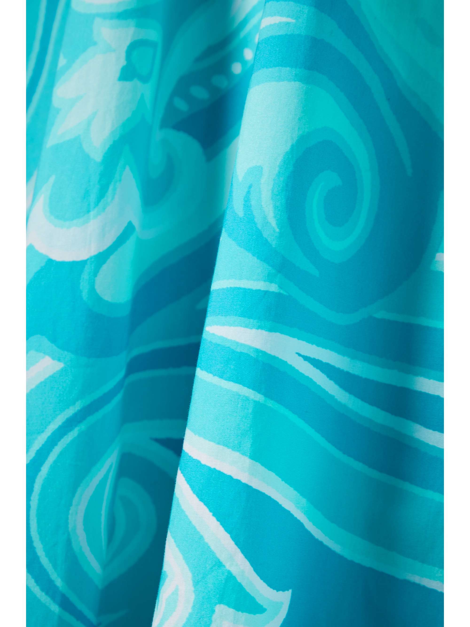 ETRO Printed cotton-blend poplin midi skirt