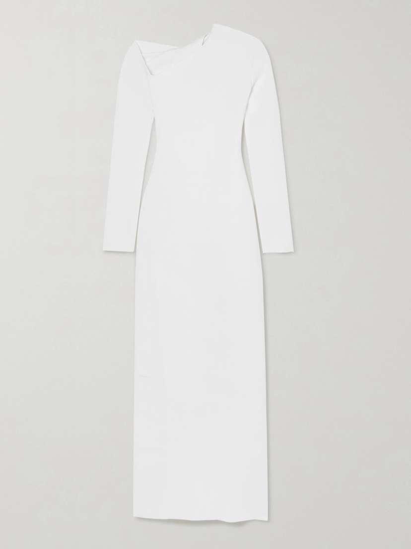 The Row Londrina Cutout Stretch-crepe Midi Dress