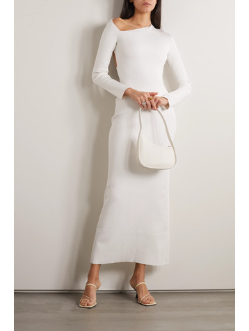 The Row Londrina cutout stretch-crepe midi dress