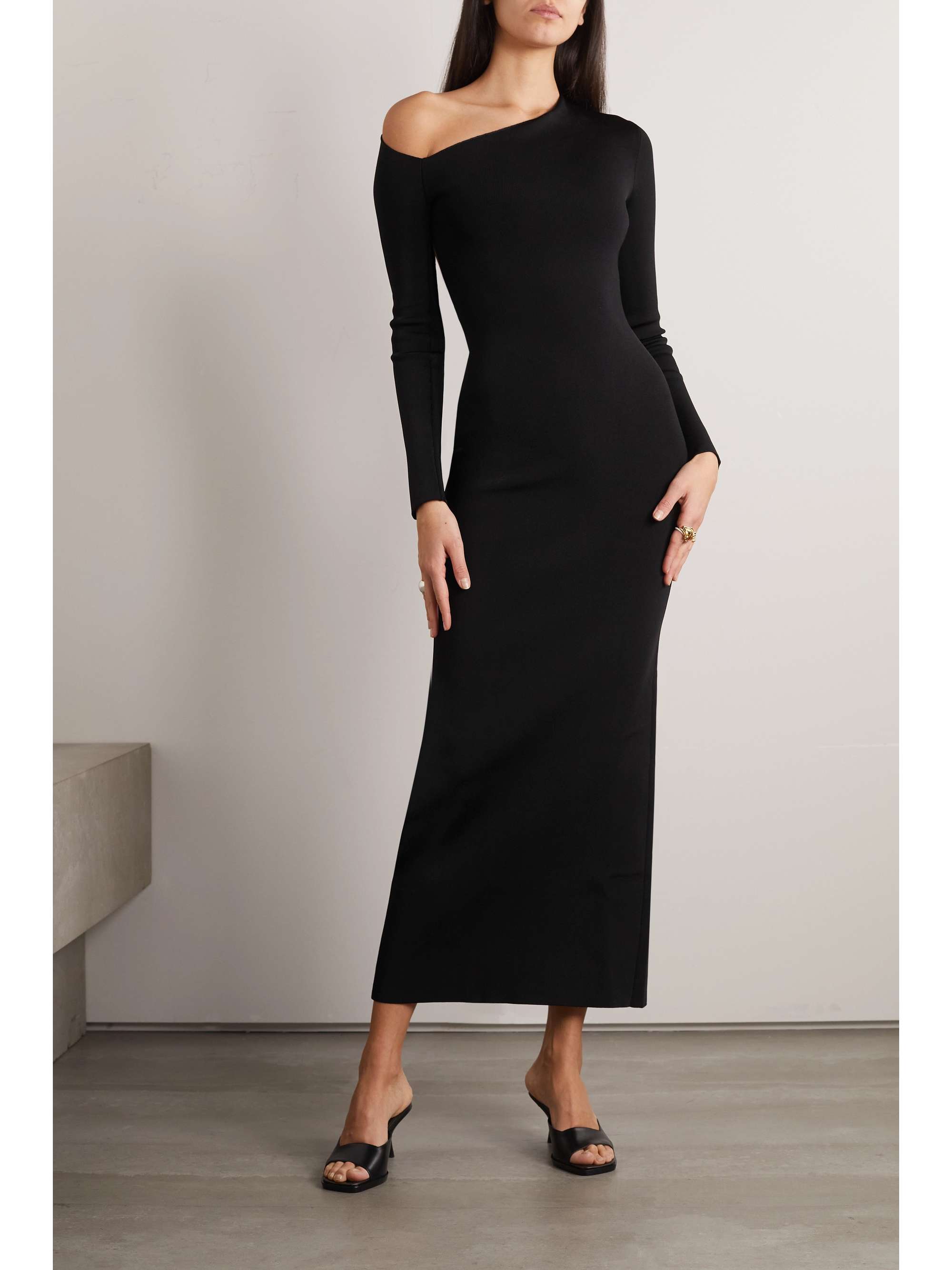 THE ROW Londrina cutout stretch-crepe midi dress
