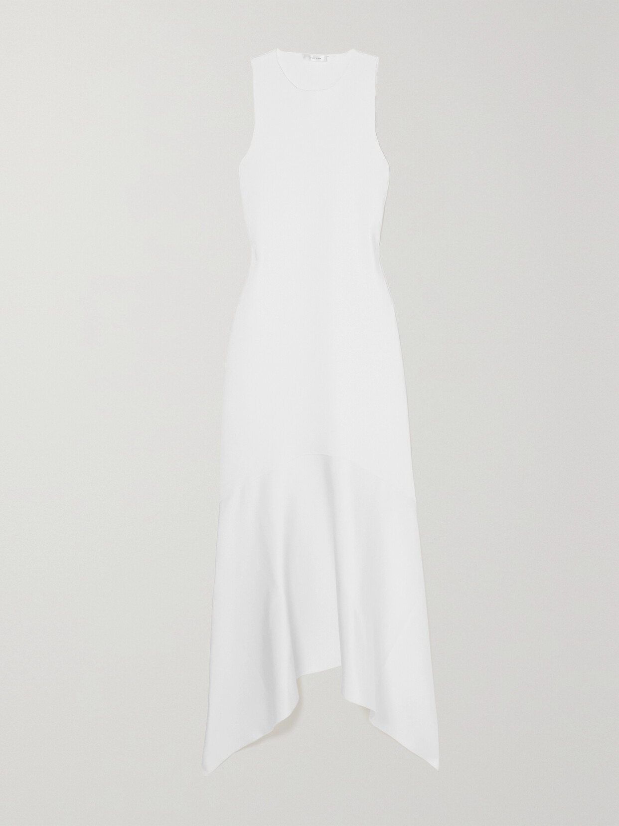 THE ROW OLINA ASYMMETRIC STRETCH-CREPE MIDI DRESS