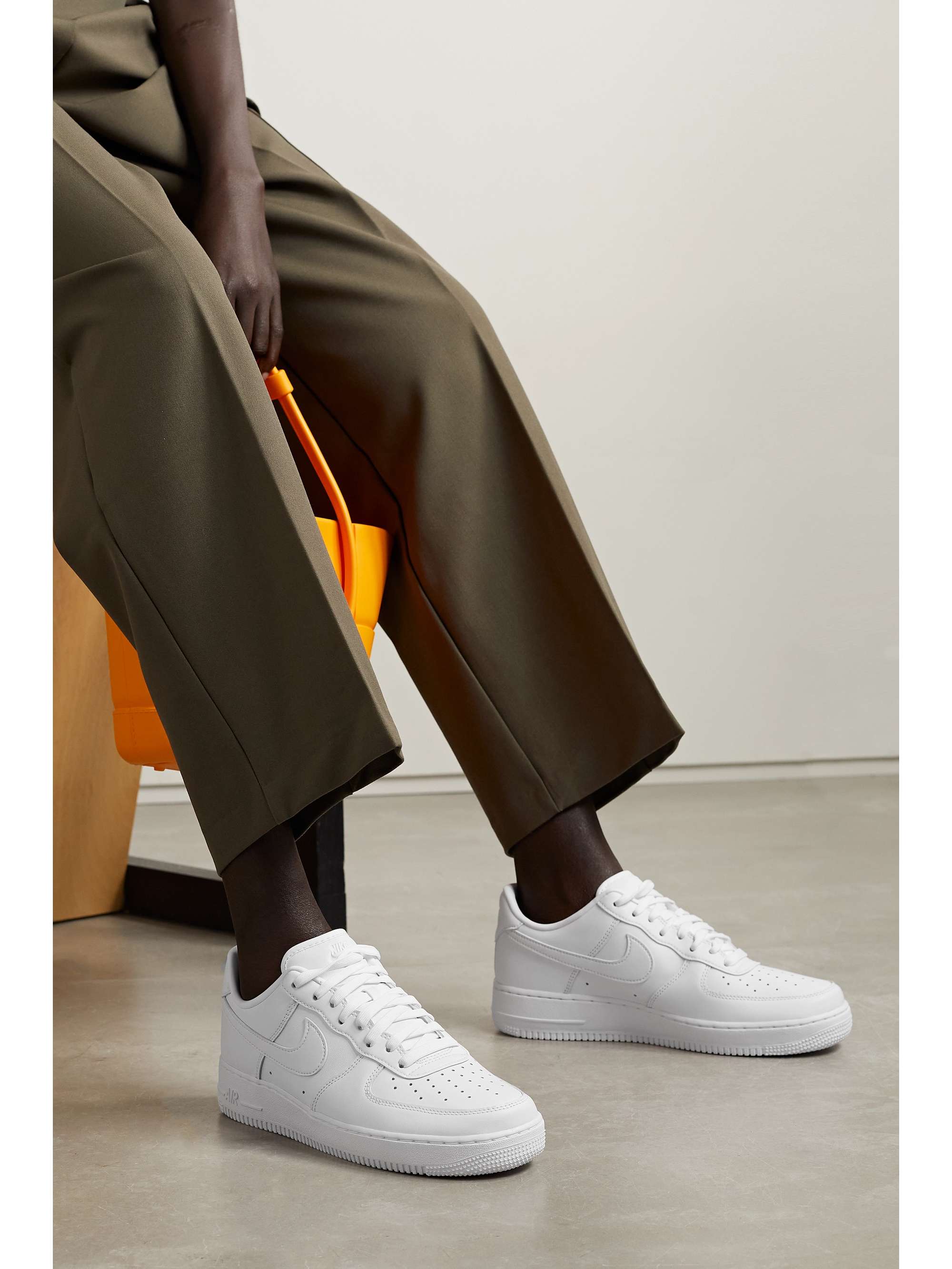 NIKE Air Force 1 '07 Fresh leather sneakers | NET-A-PORTER