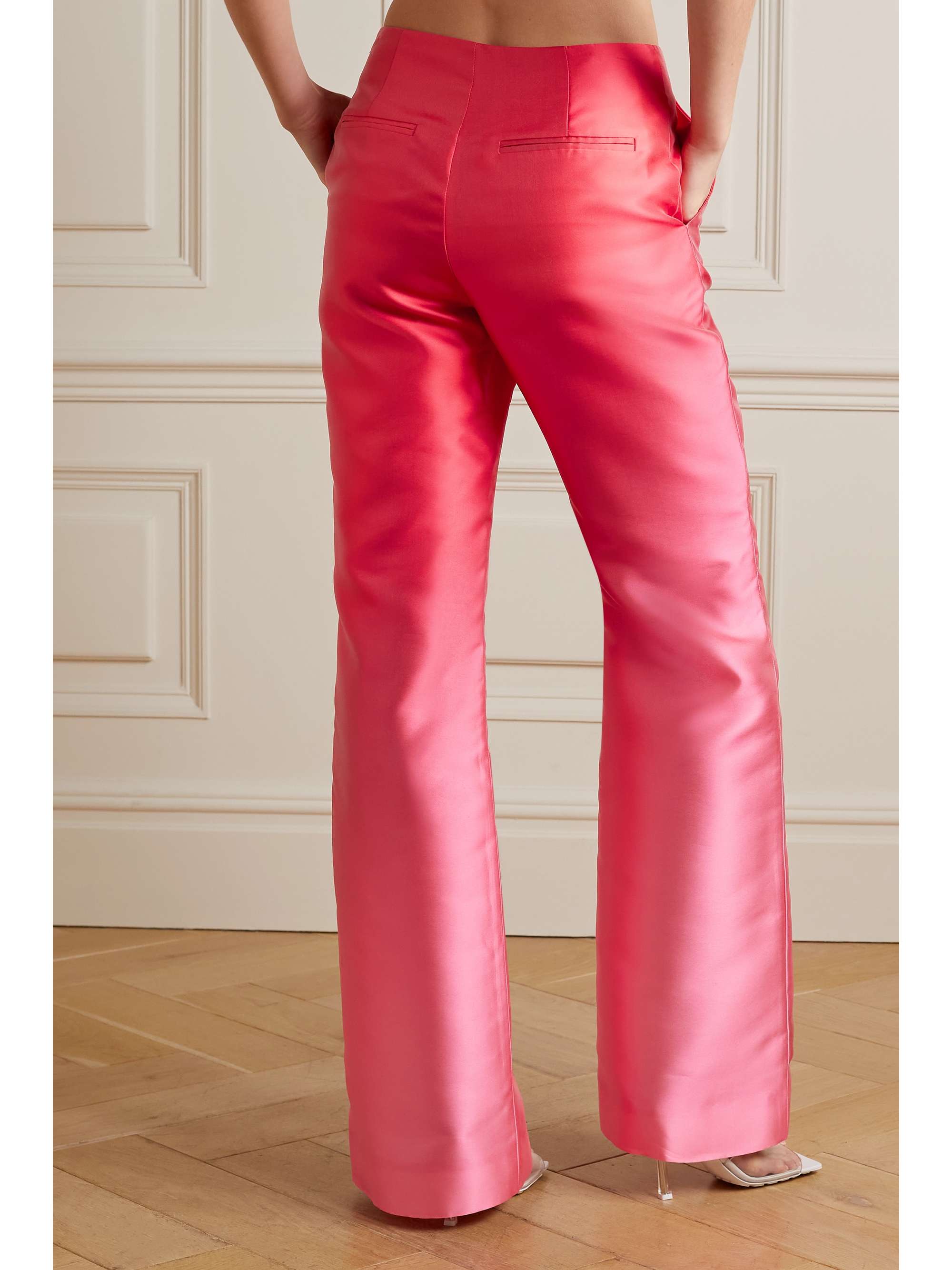 SEMSEM Dégradé duchesse-satin wide-leg pants