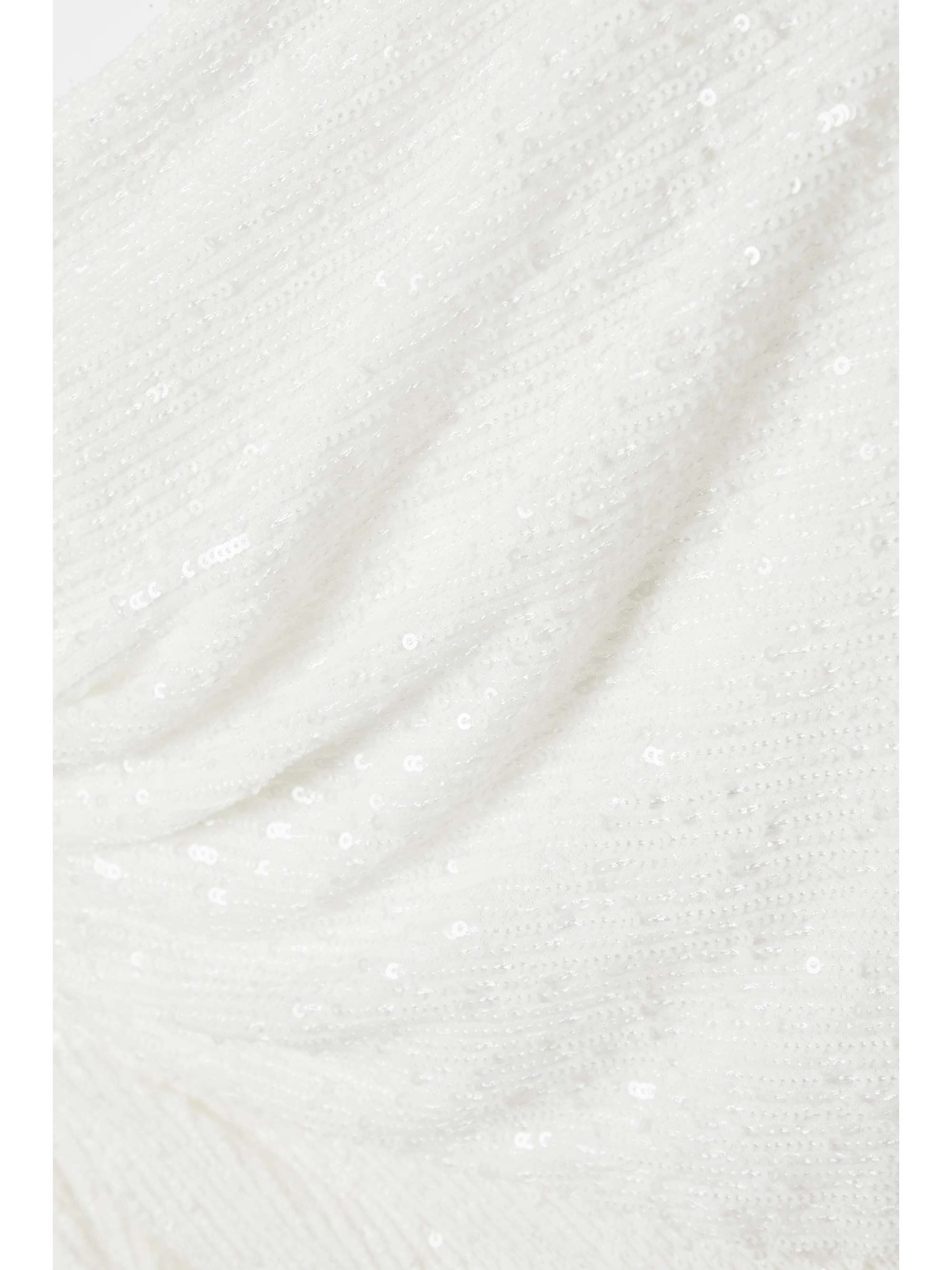 SEMSEM One-shoulder cutout sequined knitted gown