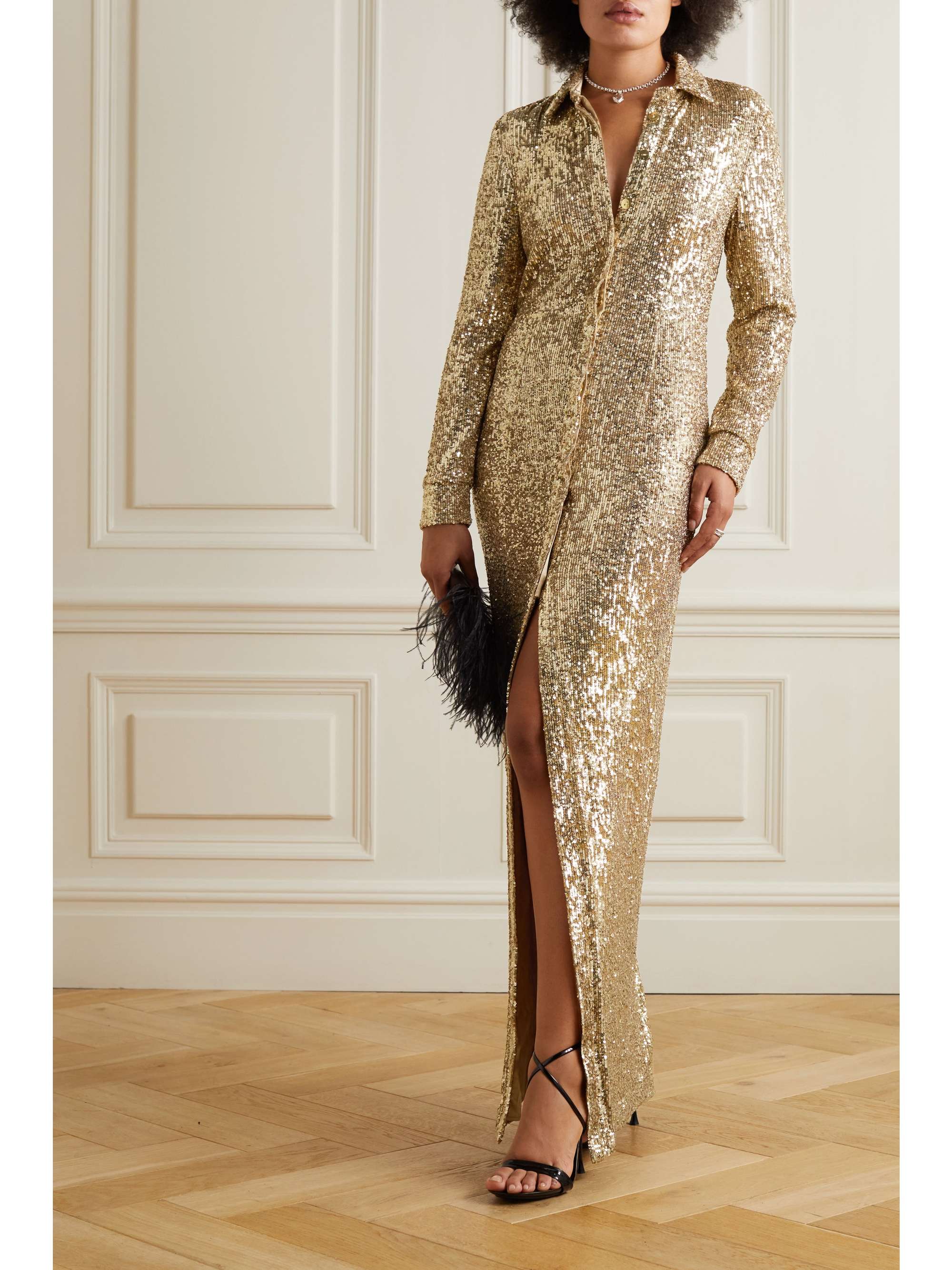 SEMSEM Sequined tulle gown