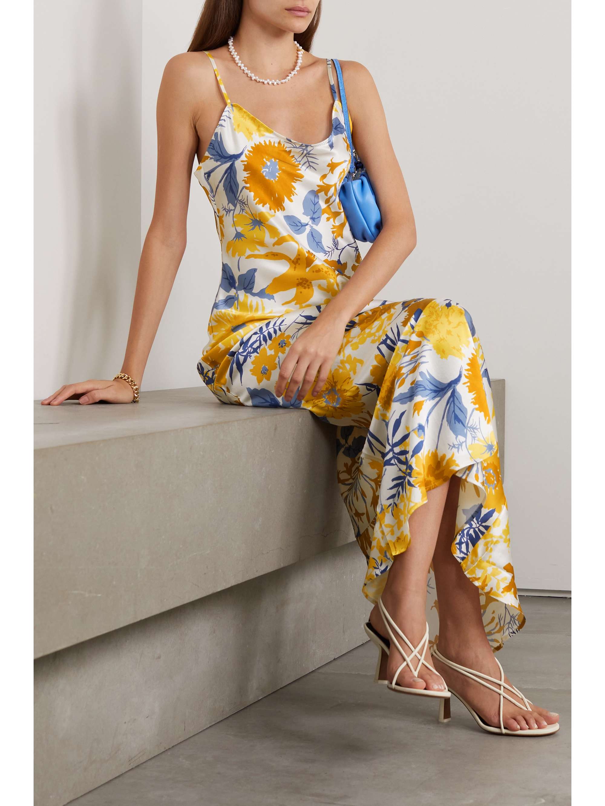 REFORMATION Parma floral-print silk-charmeuse maxi dress