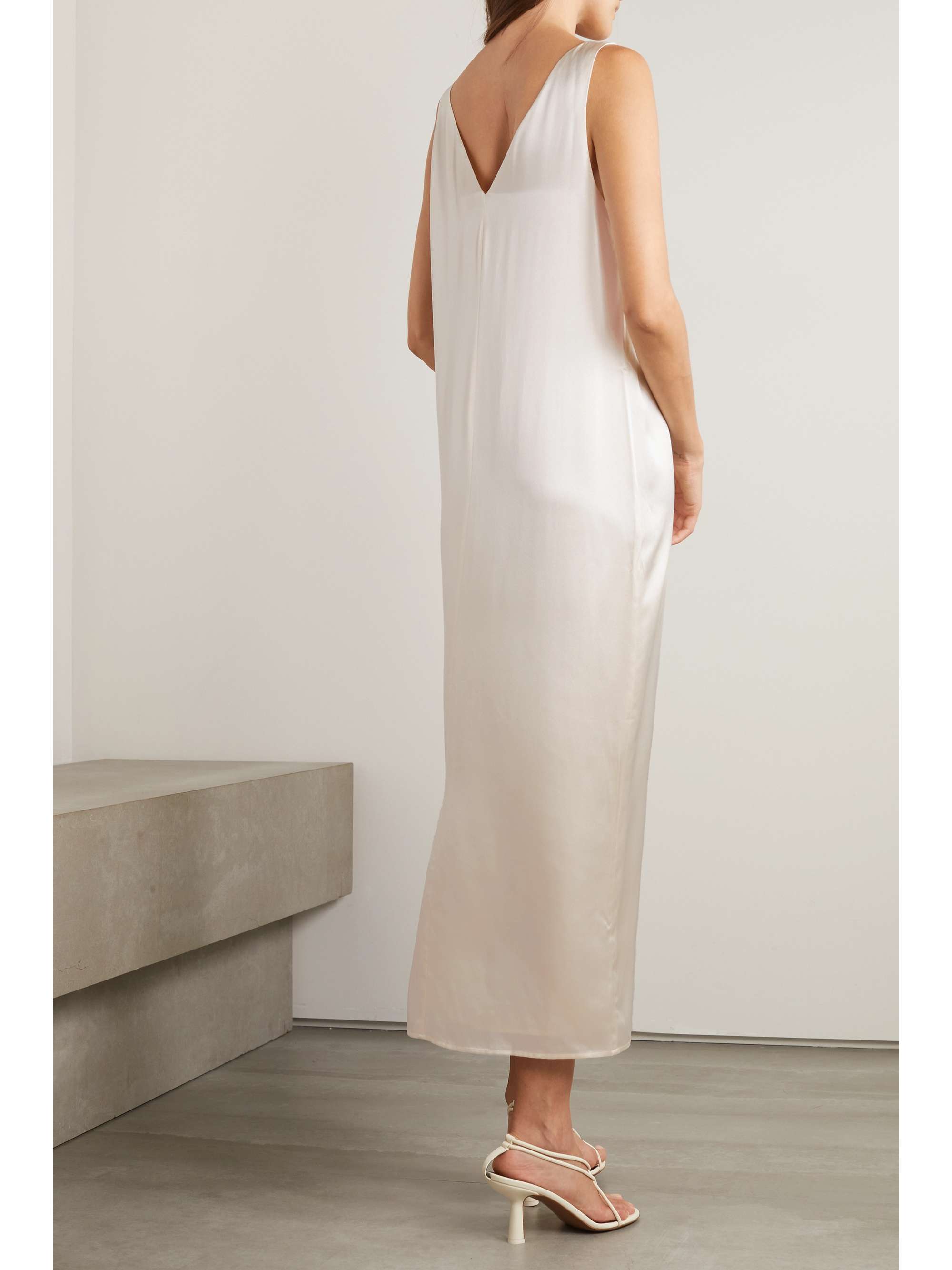 REFORMATION Lian silk-charmeuse midi dress