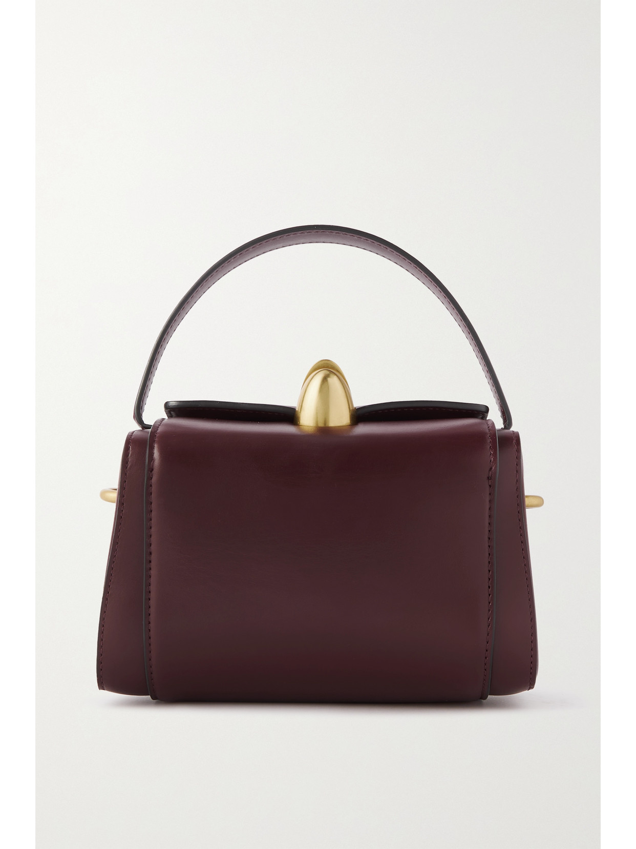 NEOUS - Phoenix Box Leather Shoulder Bag - Burgundy