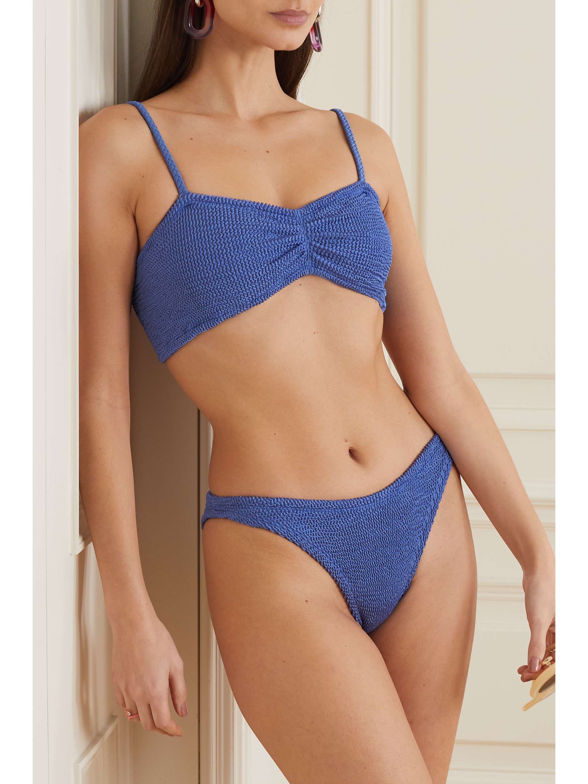 HUNZA G + NET SUSTAIN Aura seersucker bikini
