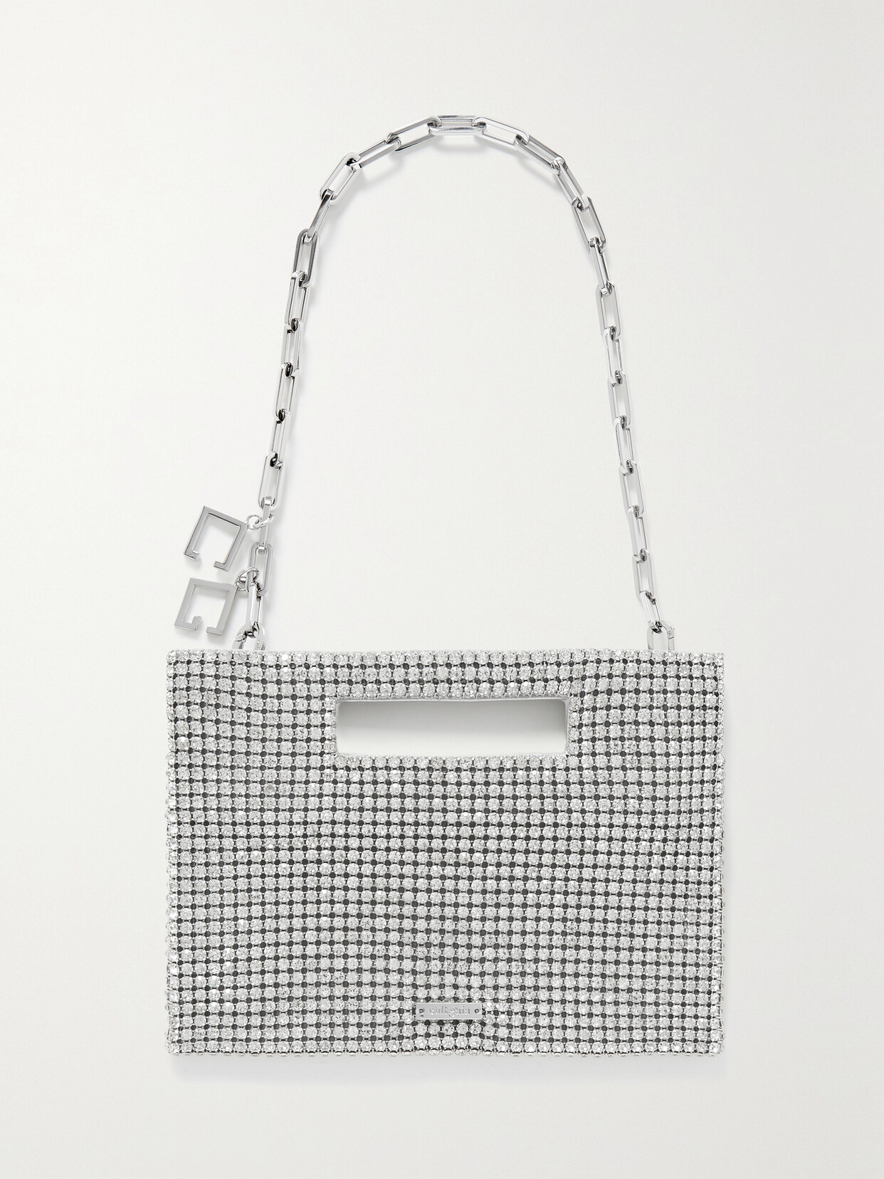 Cult Gaia - Lucinda Crystal-embellished Twill Tote - Gray