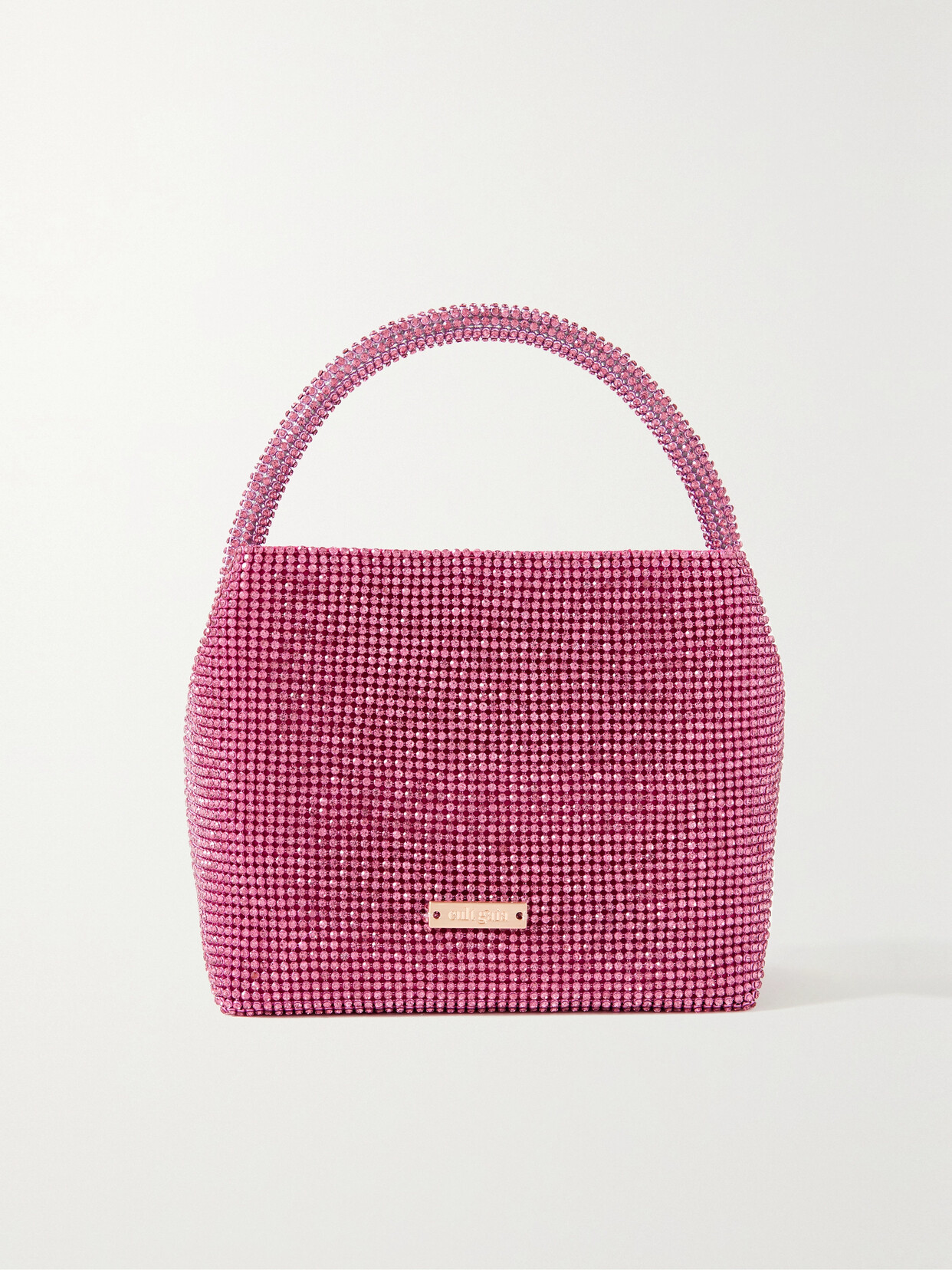 Cult Gaia - Solene Crystal-embellished Mesh Mini Bag - Pink