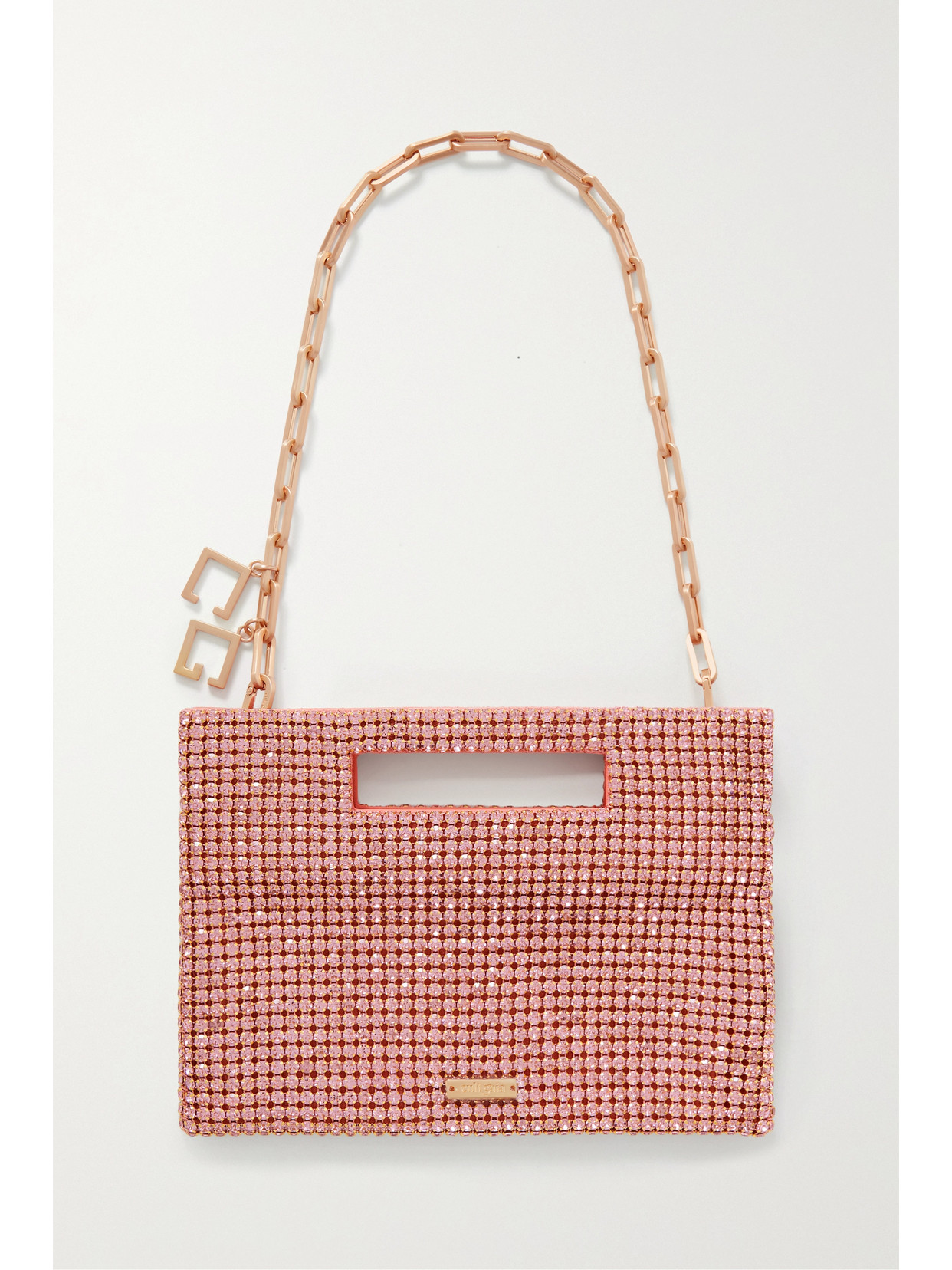 Cult Gaia - Lucinda Crystal-embellished Twill Tote - Pink