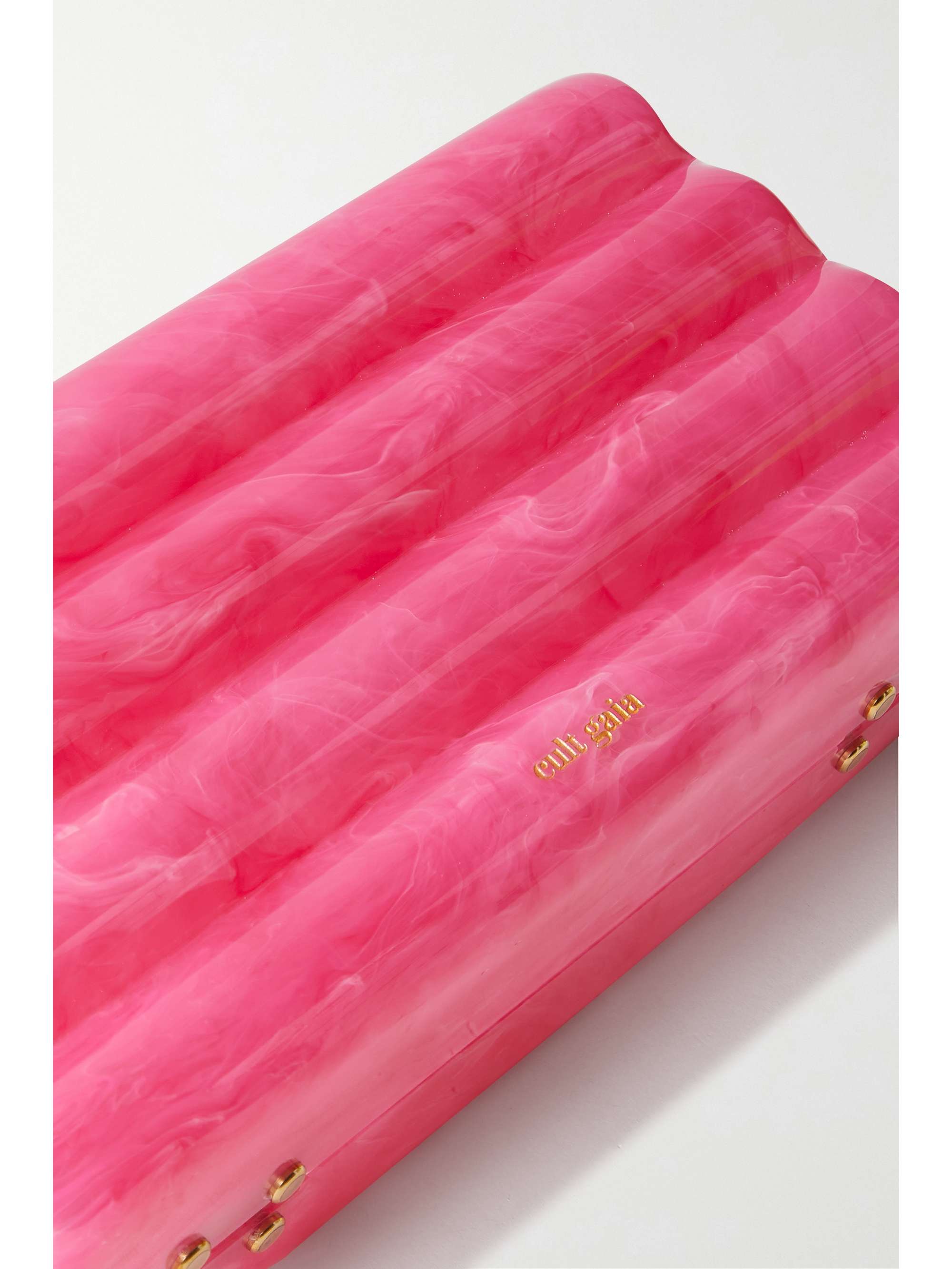 CULT GAIA Pochette en acrylique marbré Enid
