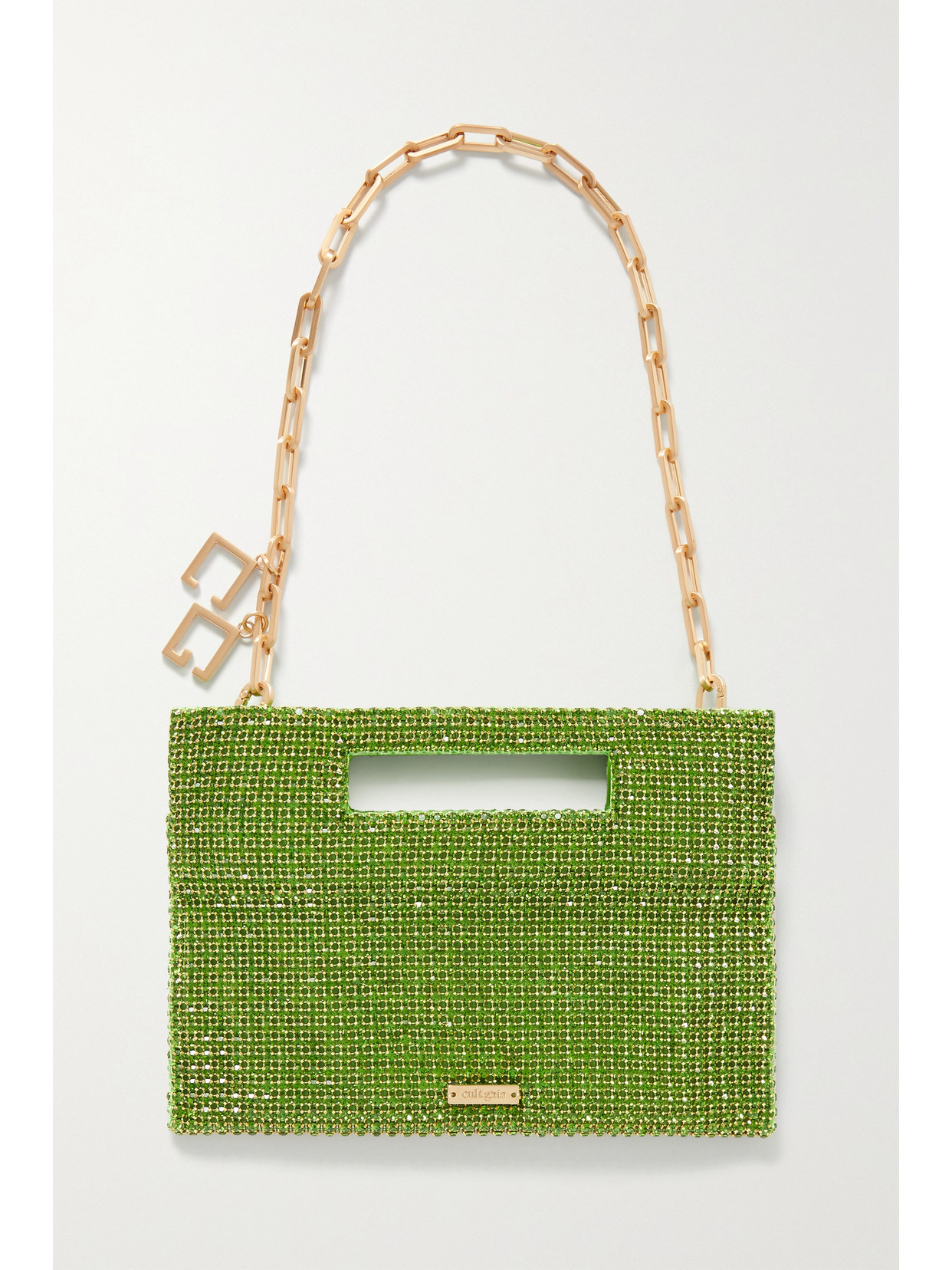 Cult Gaia - Lucinda Crystal-embellished Twill Tote - Green