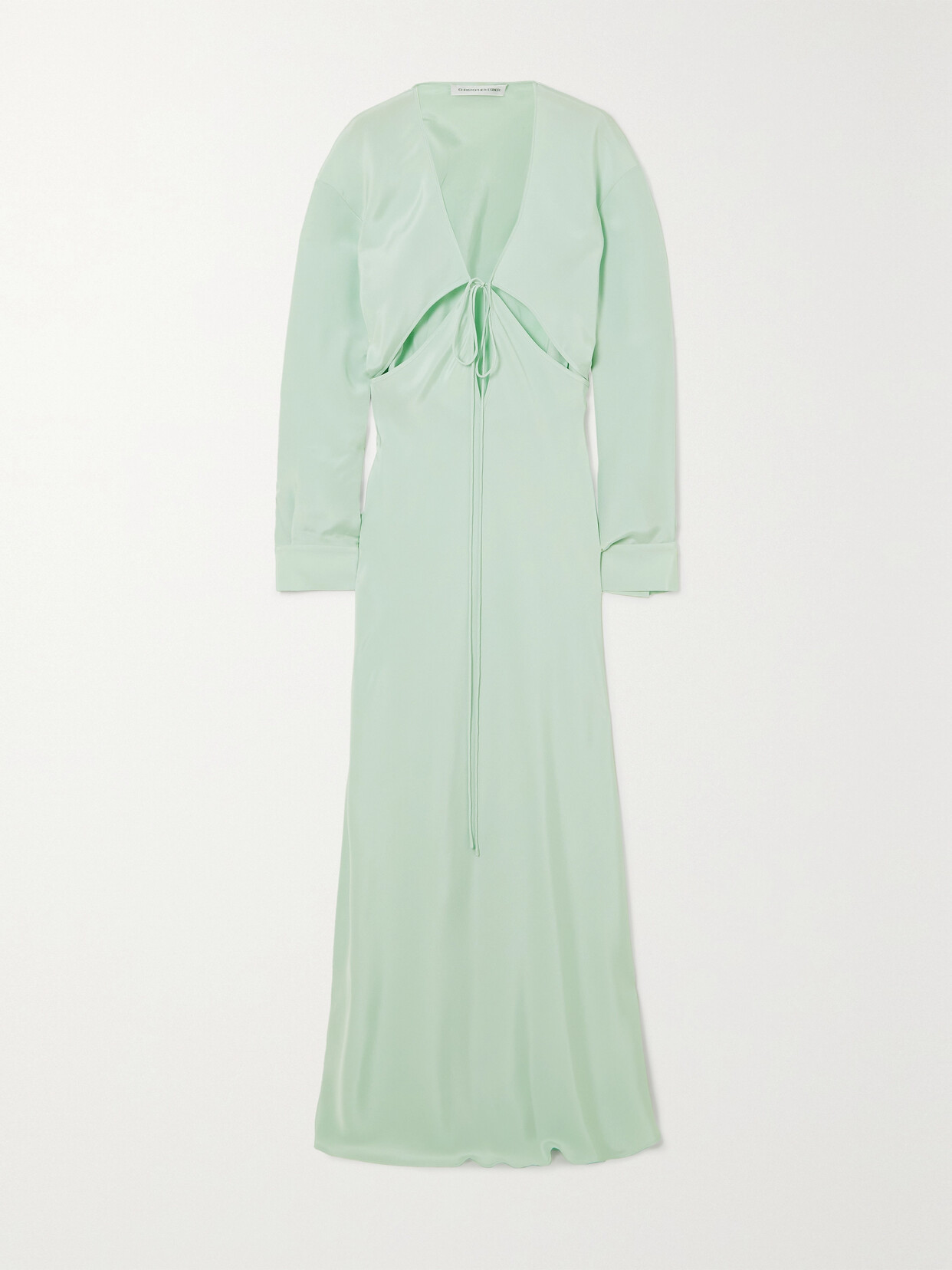 Christopher Esber - Cutout Silk-mikado Maxi Dress - Green