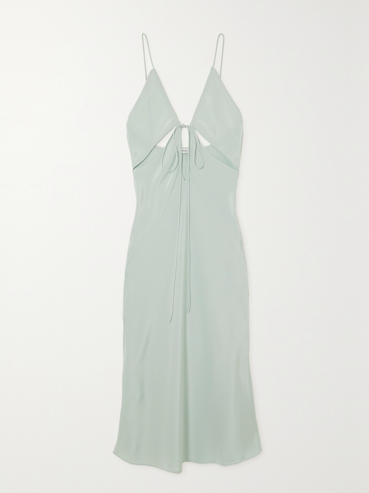 Christopher Esber - Cutout Silk-mikado Midi Dress - Green