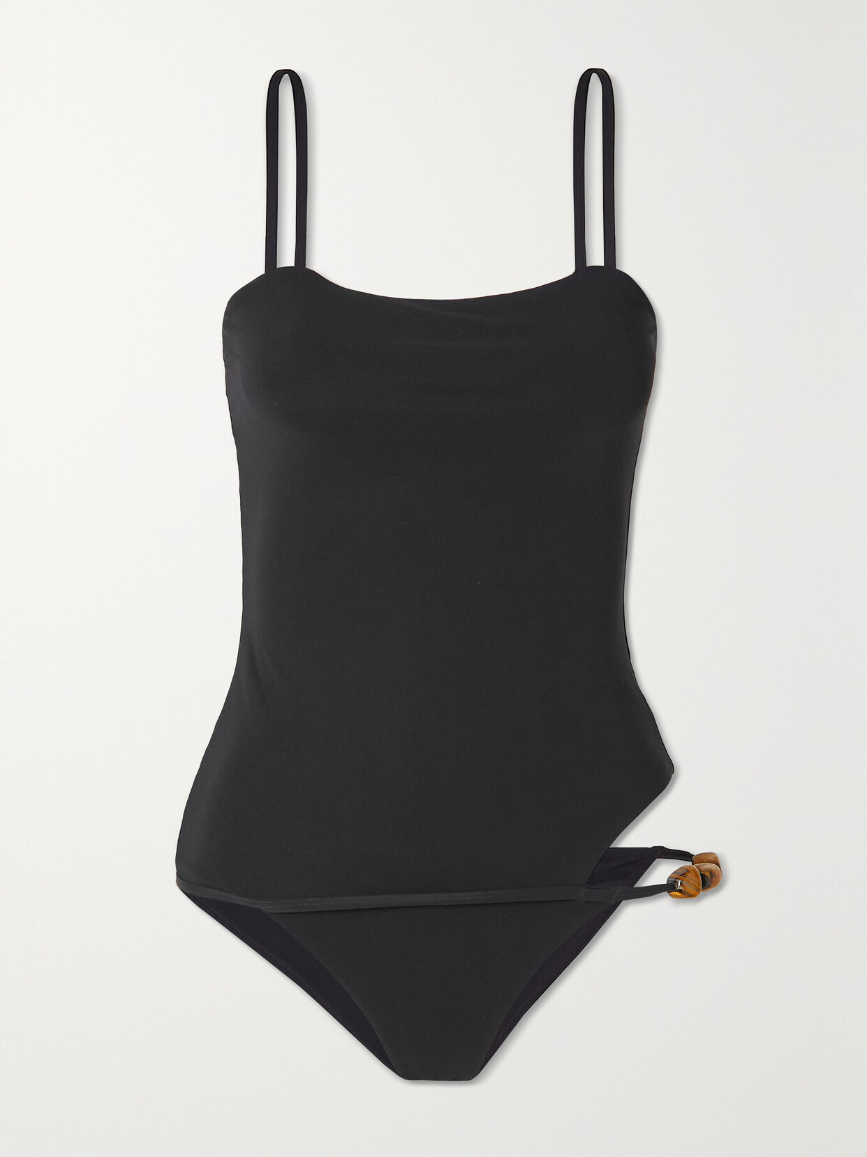 Christopher Esber - Cutout Embellished Swimsuit - Black