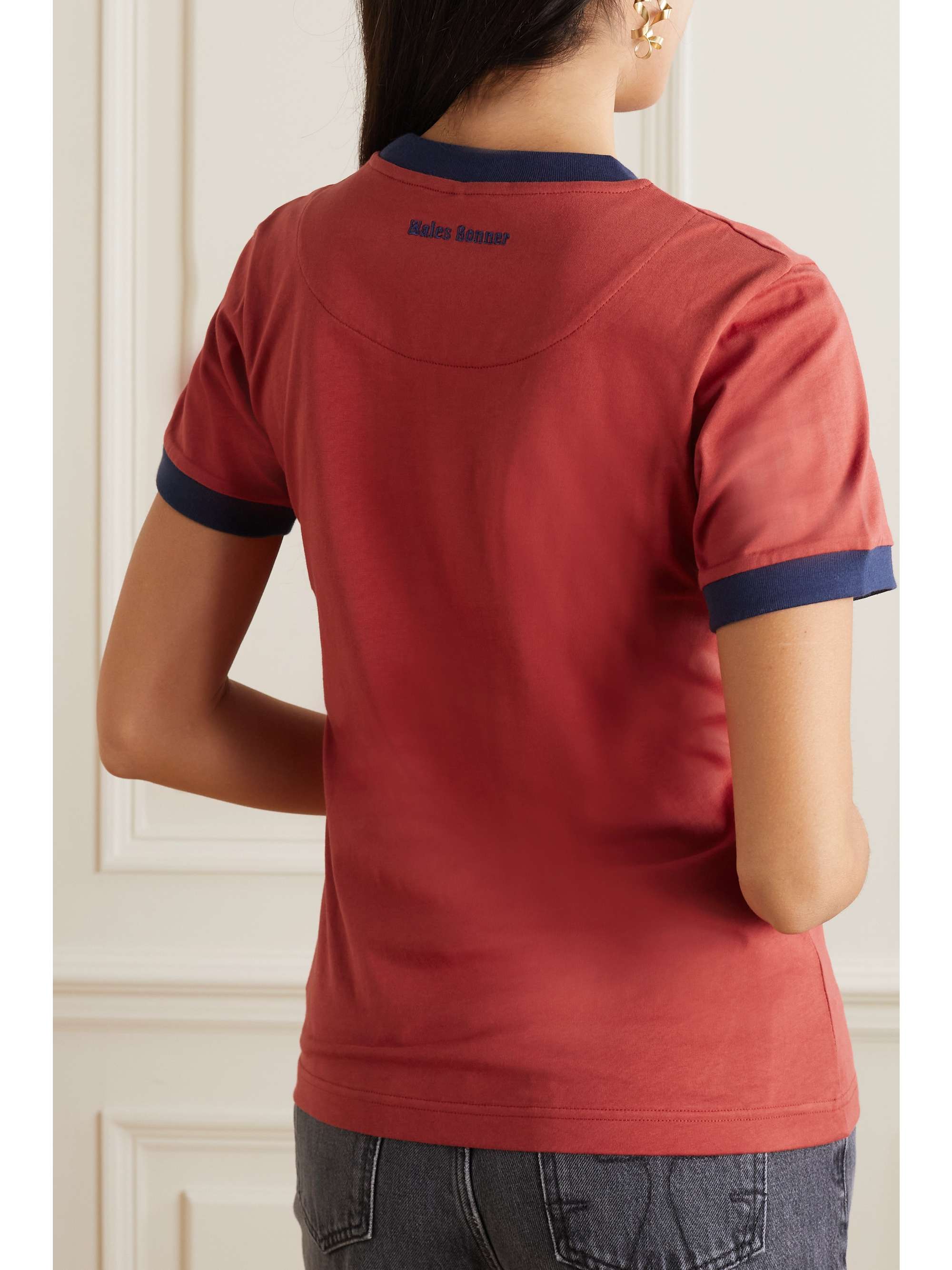 WALES BONNER Unique printed organic cotton-jersey T-shirt