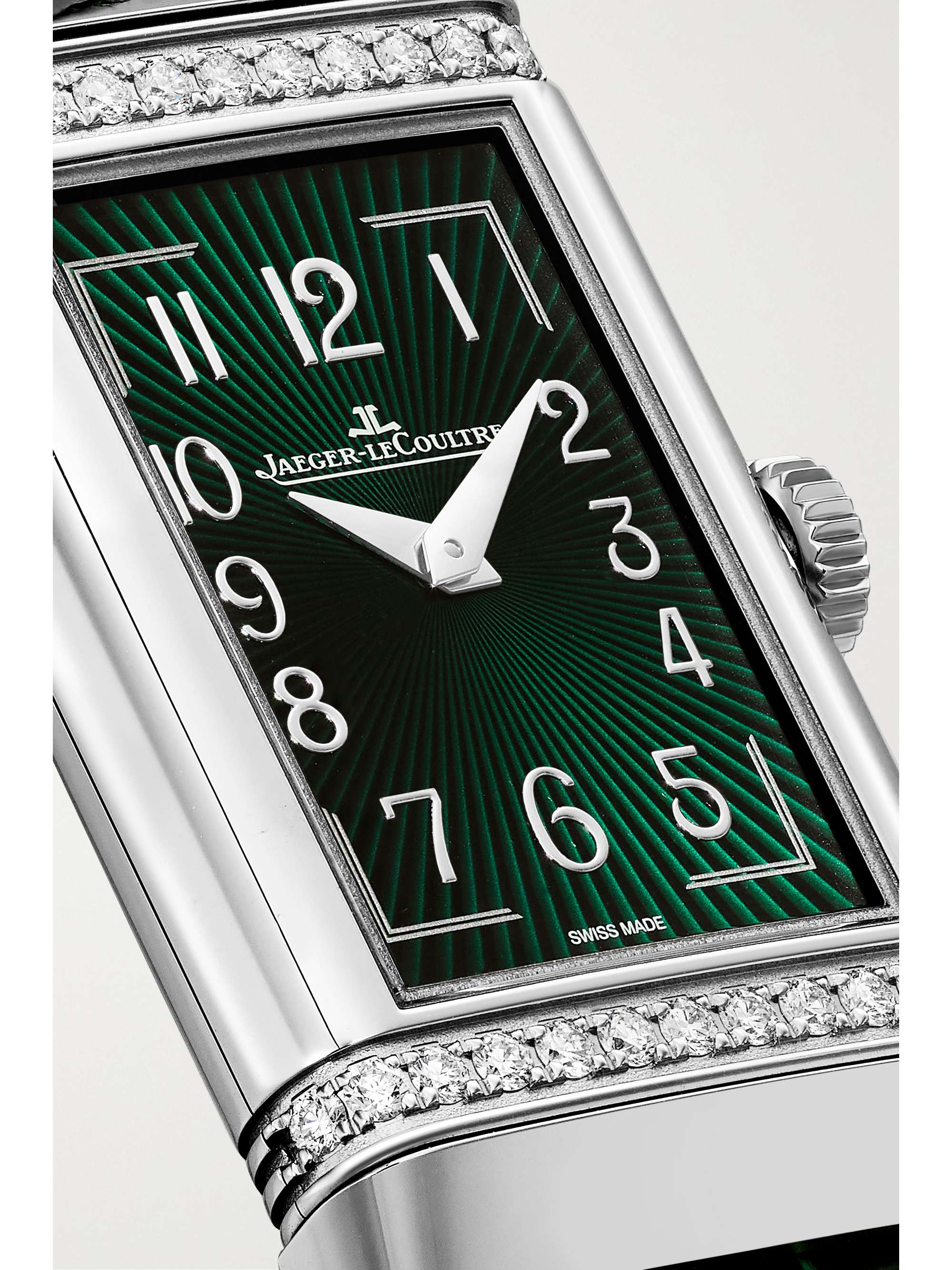 JAEGER LECOULTRE Reverso One 钻石精钢腕表（短吻鳄鱼皮表带）