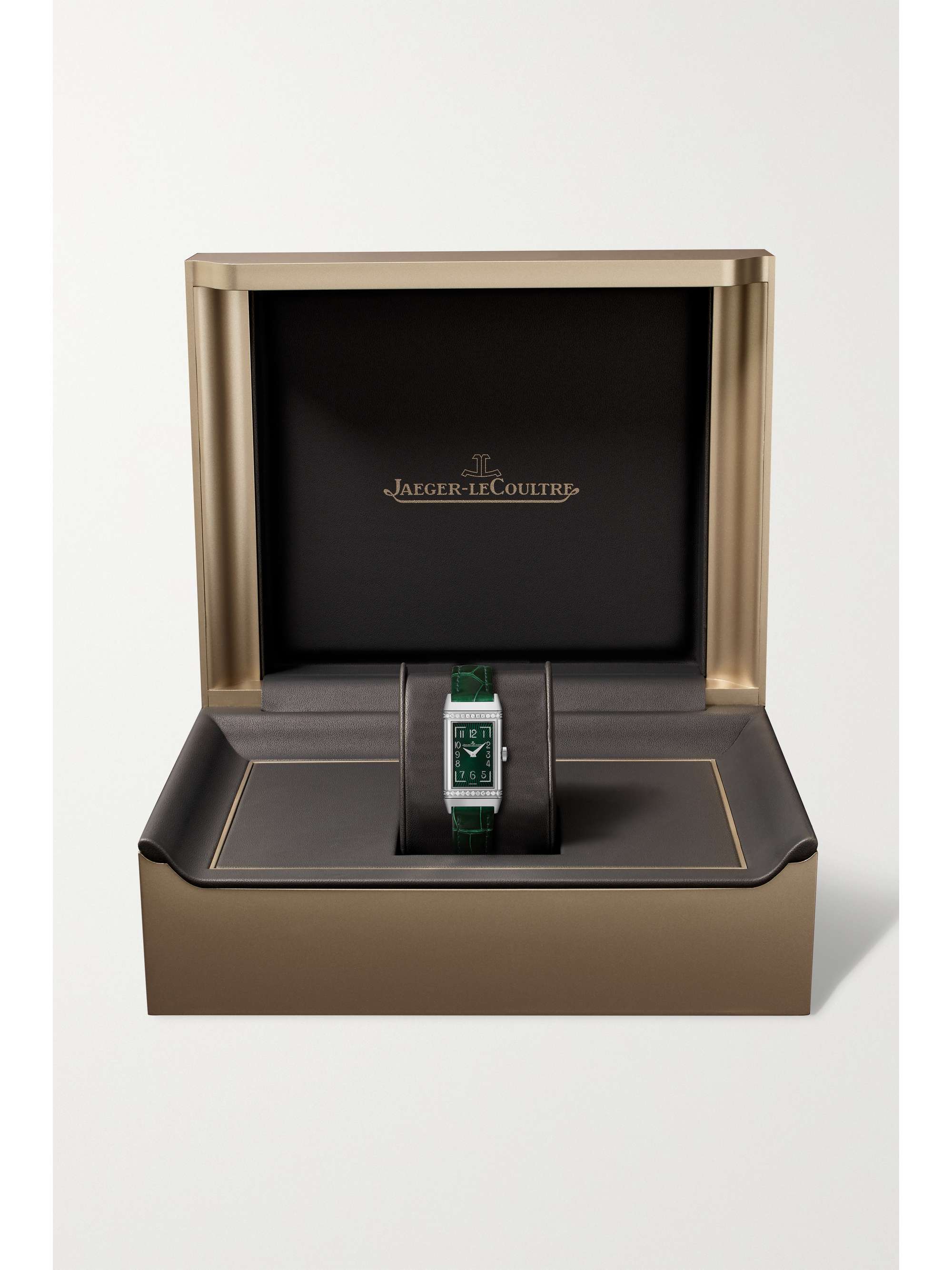 JAEGER LECOULTRE Reverso One 钻石精钢腕表（短吻鳄鱼皮表带）
