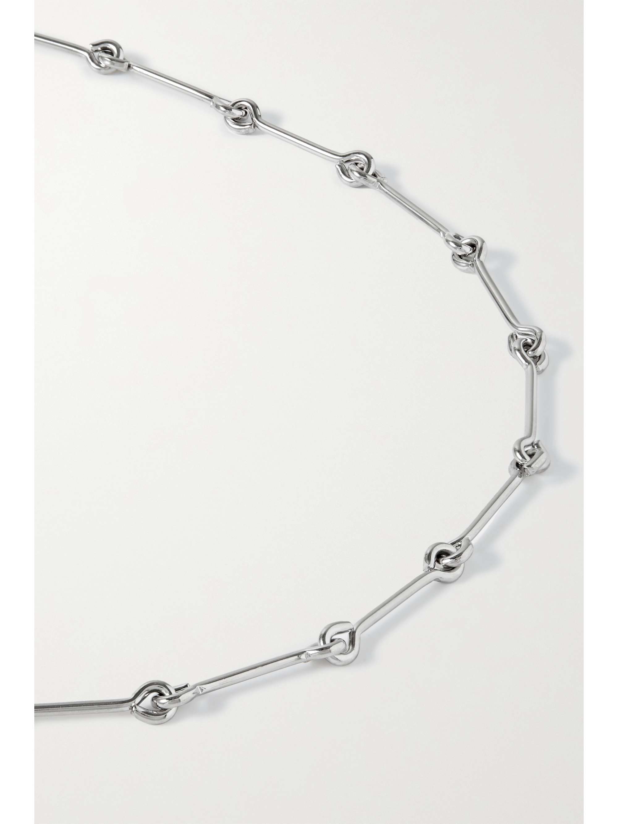 LAURA LOMBARDI Treccia platinum-plated necklace