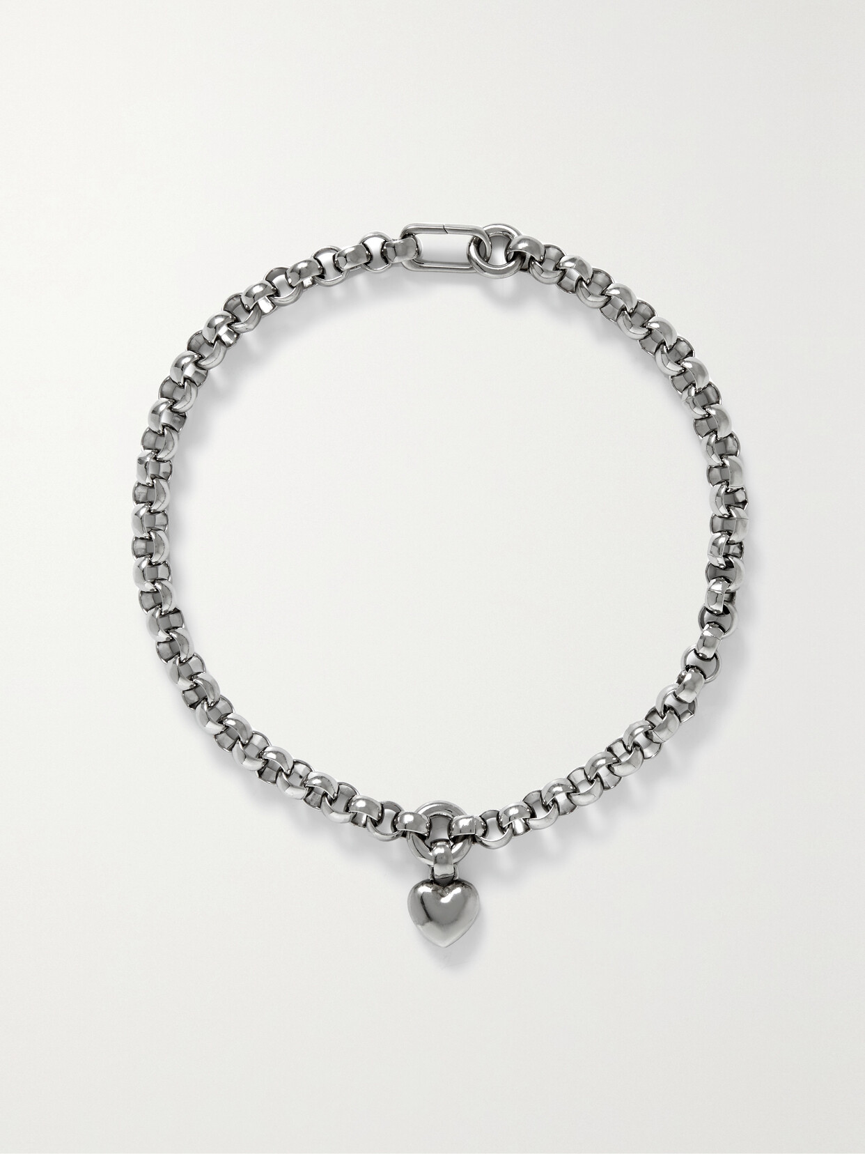 Laura Lombardi Amorina Platinum-plated Necklace In Silver