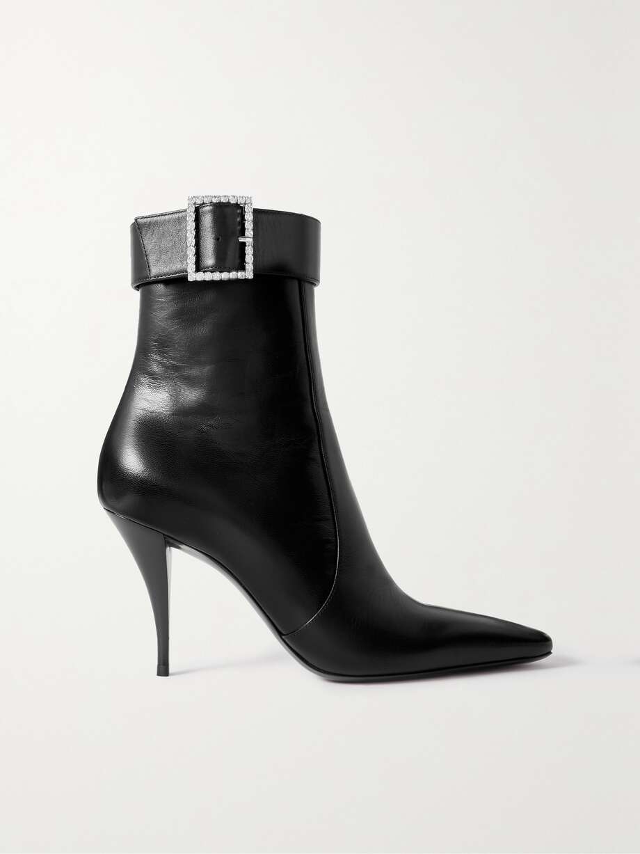 net-a-porter.com | Claude embellished leather ankle boots