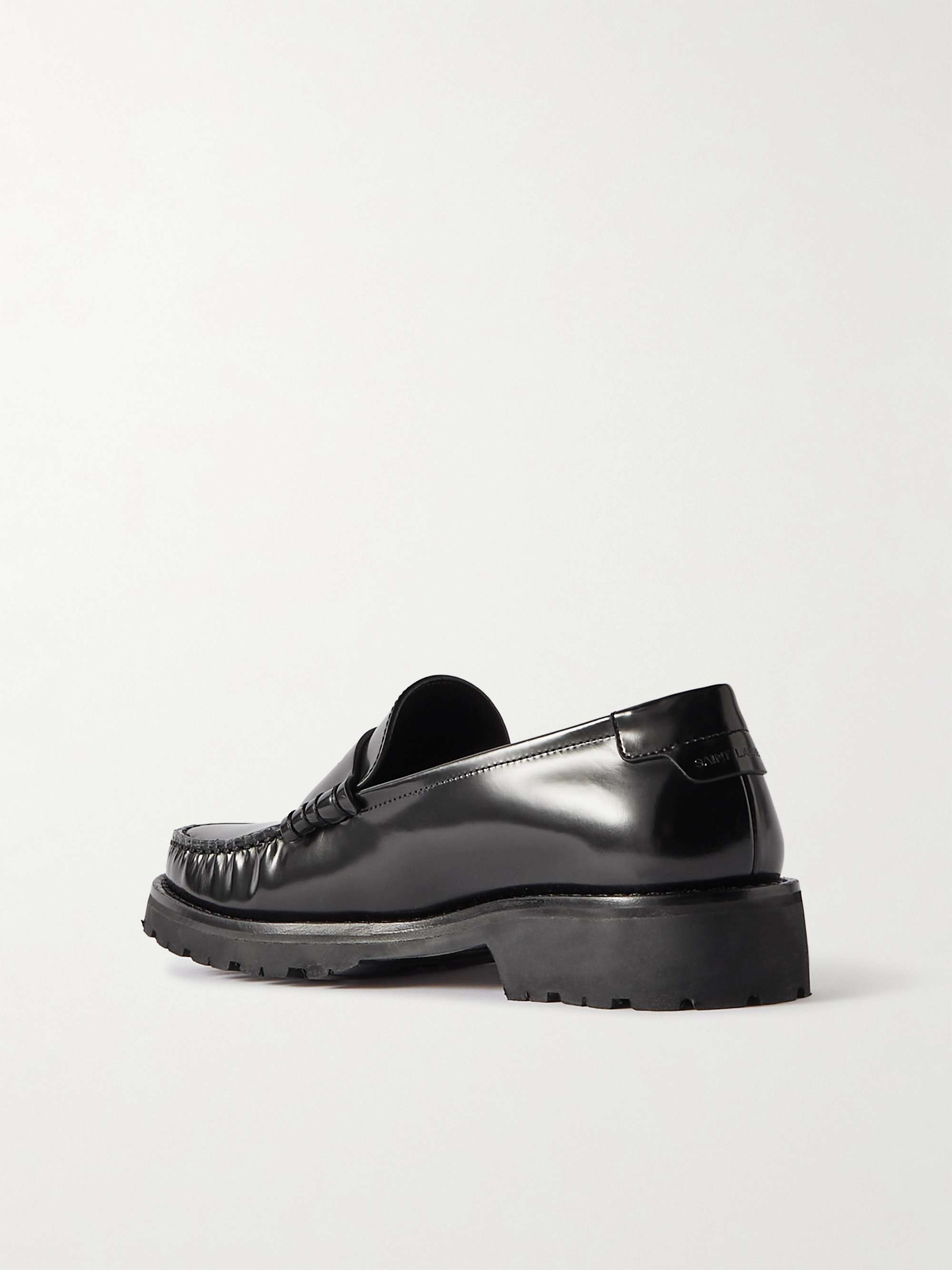 SAINT LAURENT Leather loafers