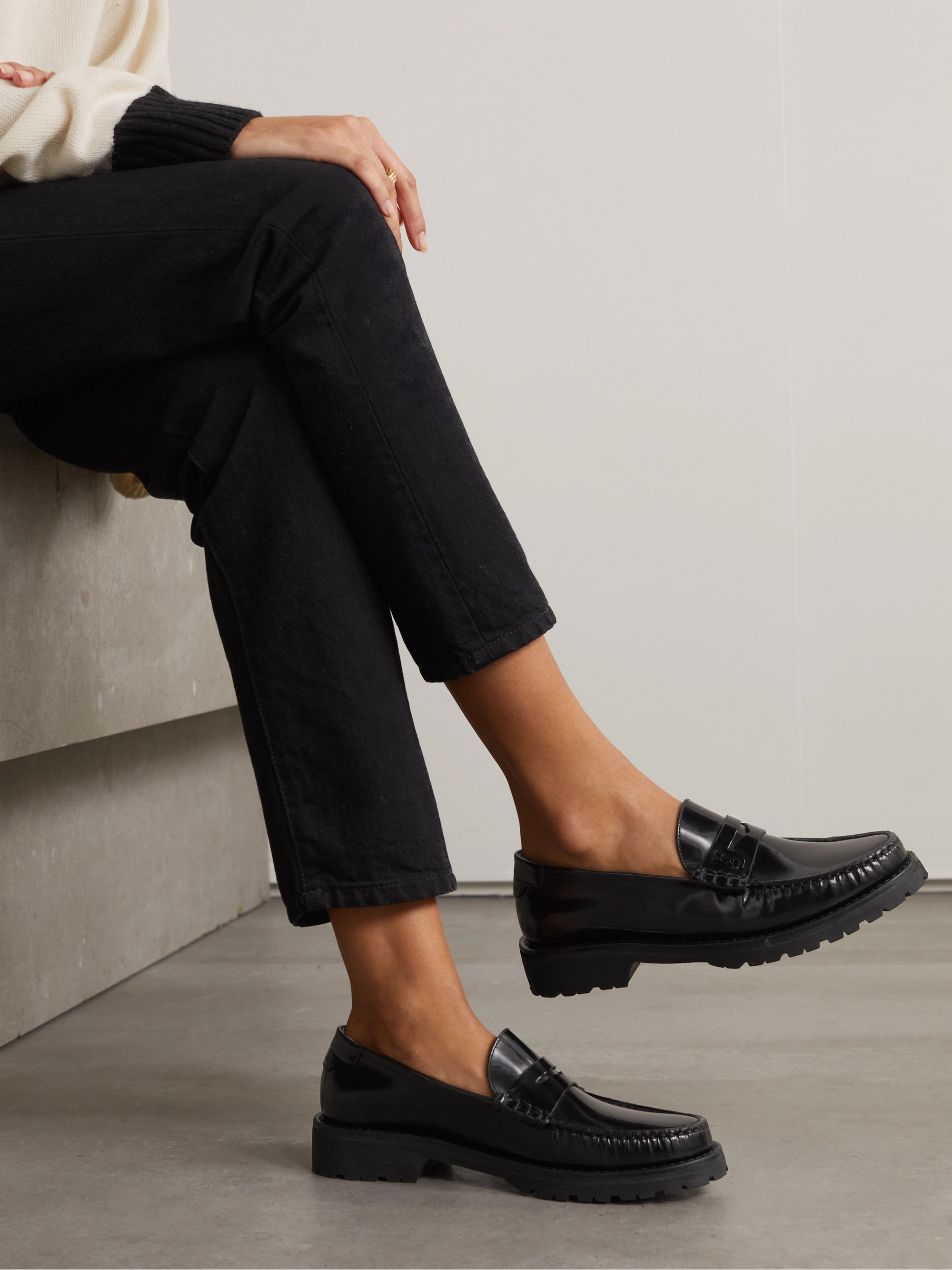 Saint Laurent Le Loafer leather loafers thumbnail