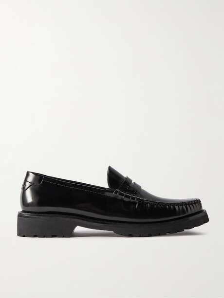 SAINT LAURENT Leather loafers | NET-A-PORTER