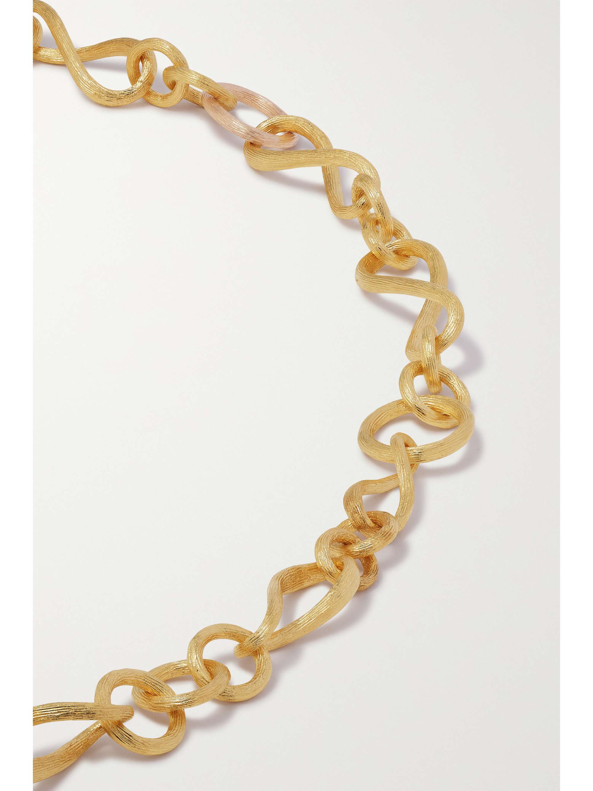 OLE LYNGGAARD COPENHAGEN Love small 18-karat yellow and rose gold necklace
