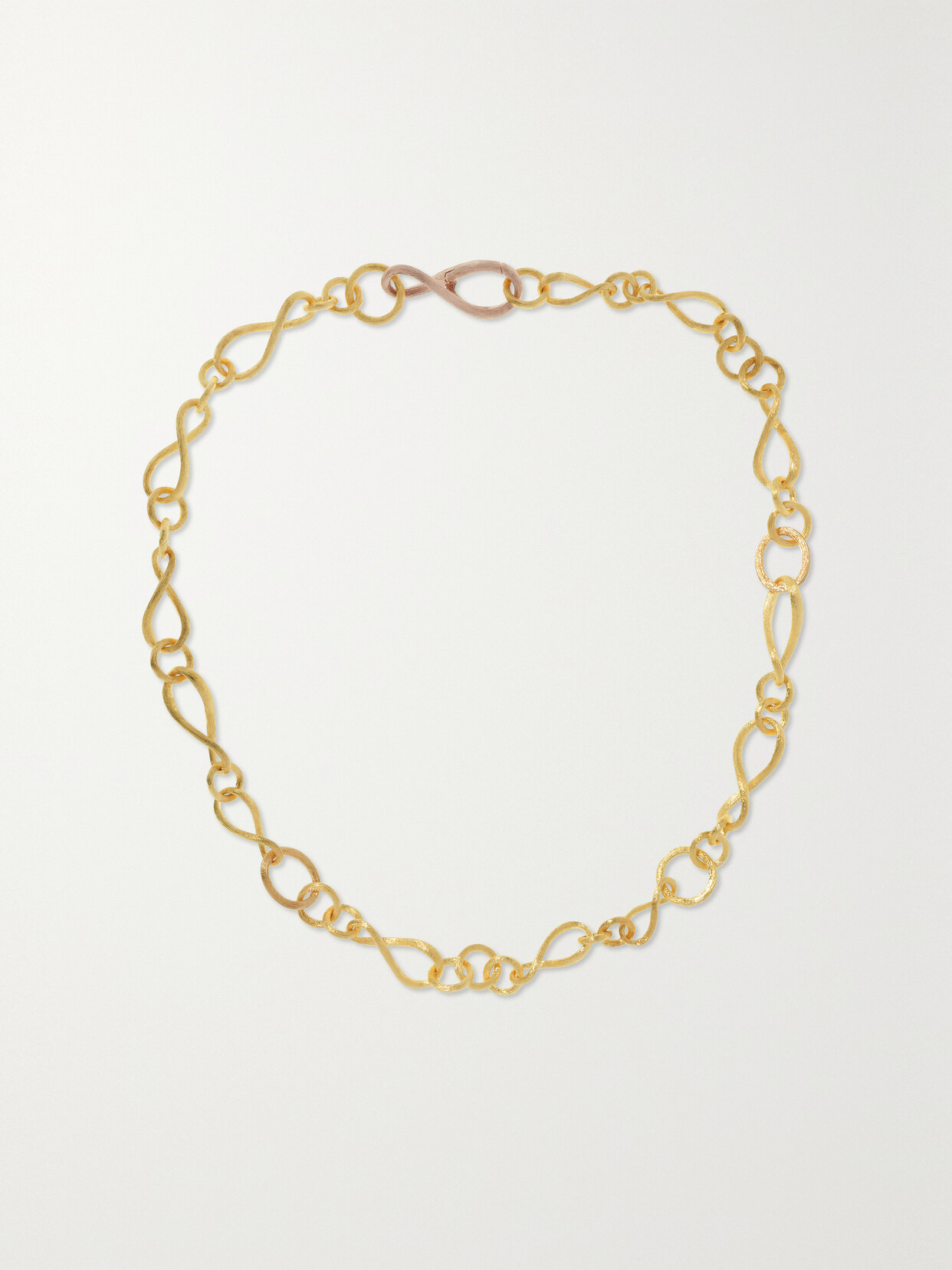 Ole Lynggaard Copenhagen Love Small 18-karat Yellow And Rose Gold Necklace